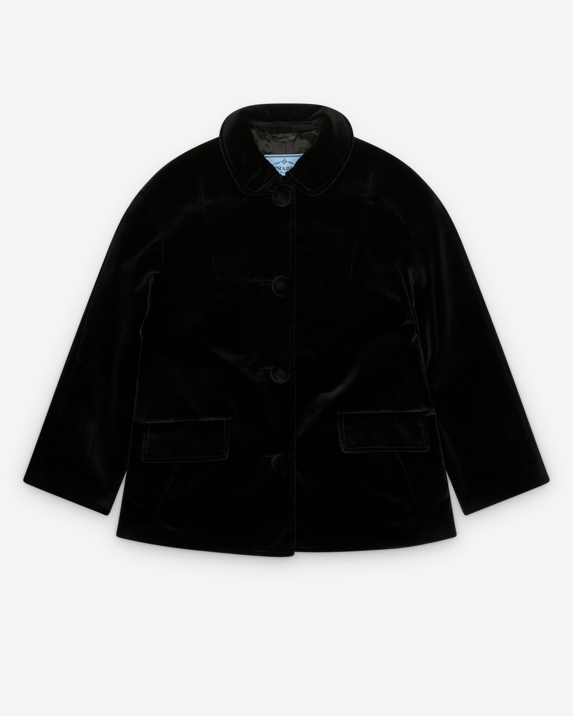 Womens Single Breasted Caban Jacket Prada оригінал – Купити в Україні – боковий вид