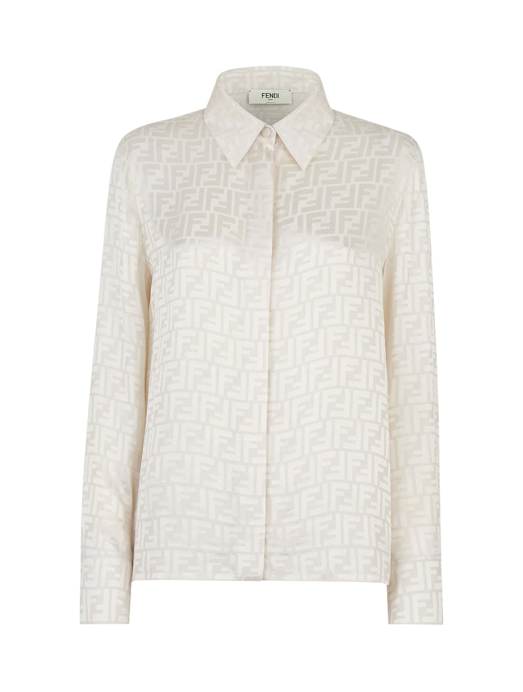 Ff Silk Crepe Shirt Fendi оригінал – Купити в Україні – боковий вид