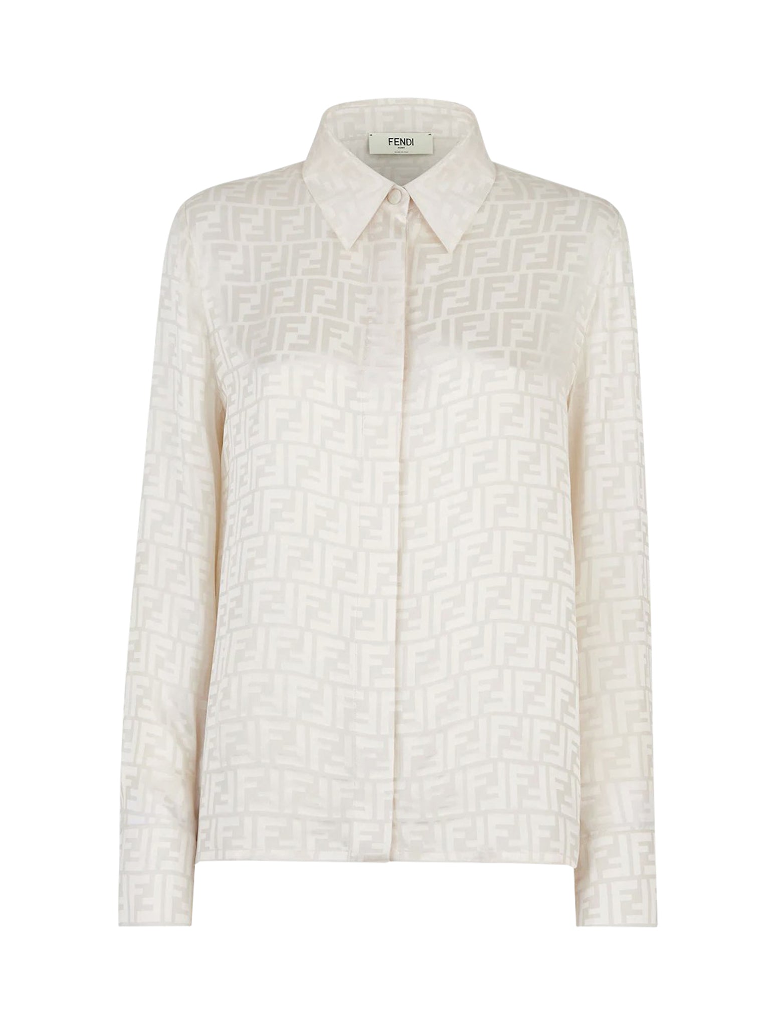 Ff Silk Crepe Shirt Fendi оригінал – Купити в Україні – боковий вид