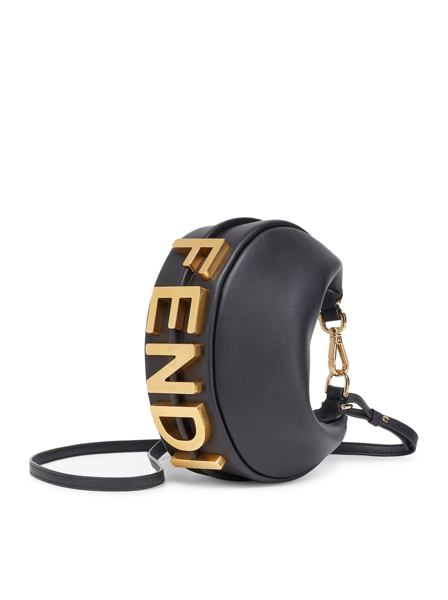 graphy Mini In Black Leather Fendi оригінал – Купити в Україні – вид ззаду