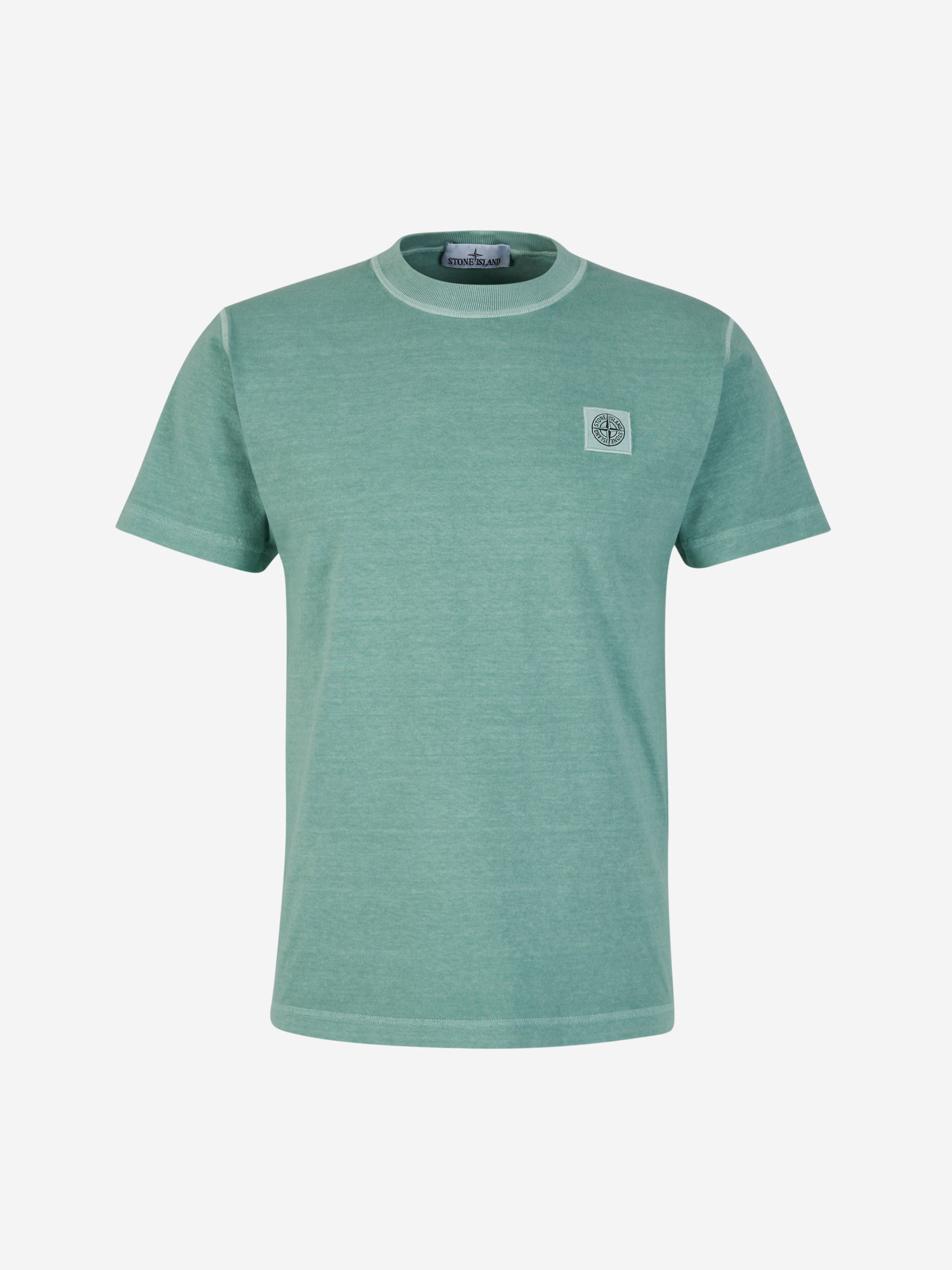 Logo Cotton T-Shirt Stone island оригінал – Купити в Україні – боковий вид