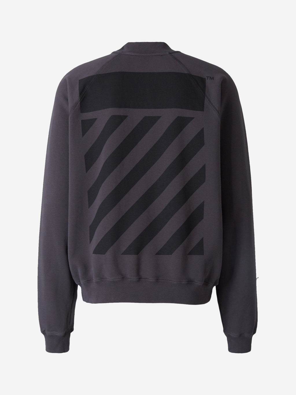 Logo Cotton Sweatshirt Off-white – Гарантія оригінальності – вид ззаду