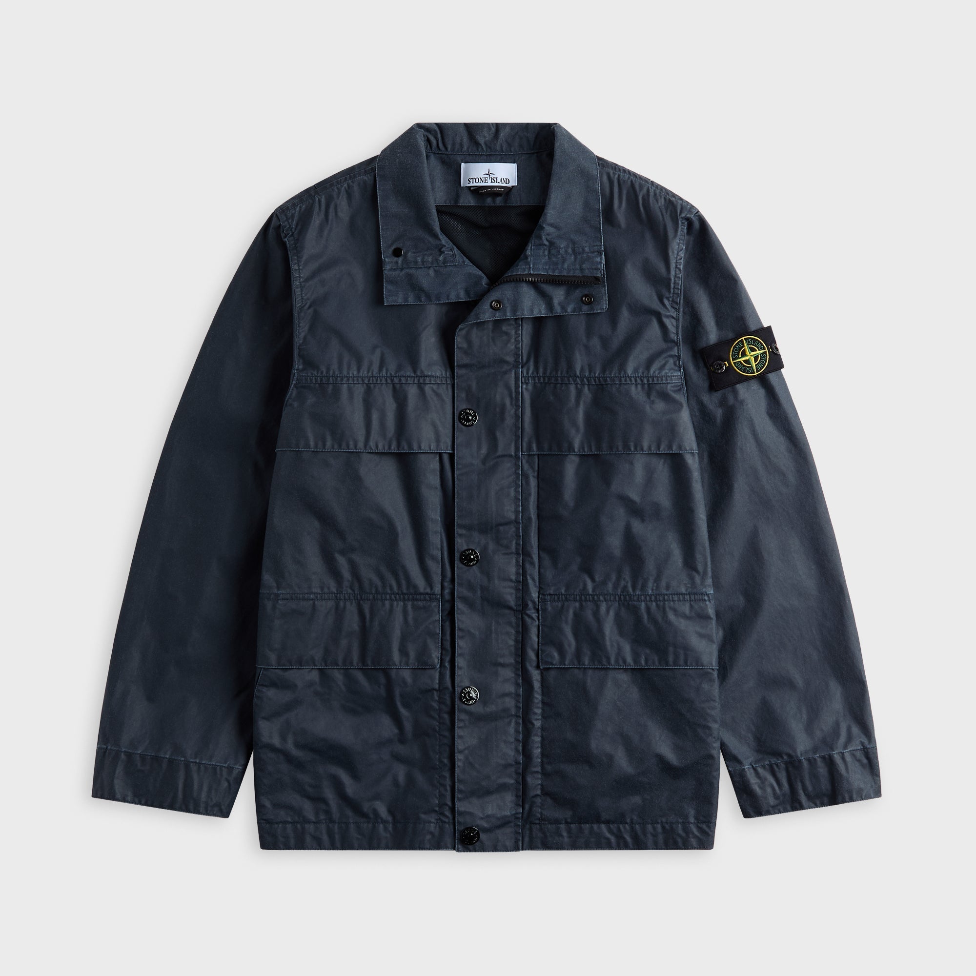 Field Jacket Navy Blue Stone island – Гарантія оригінальності – боковий вид
