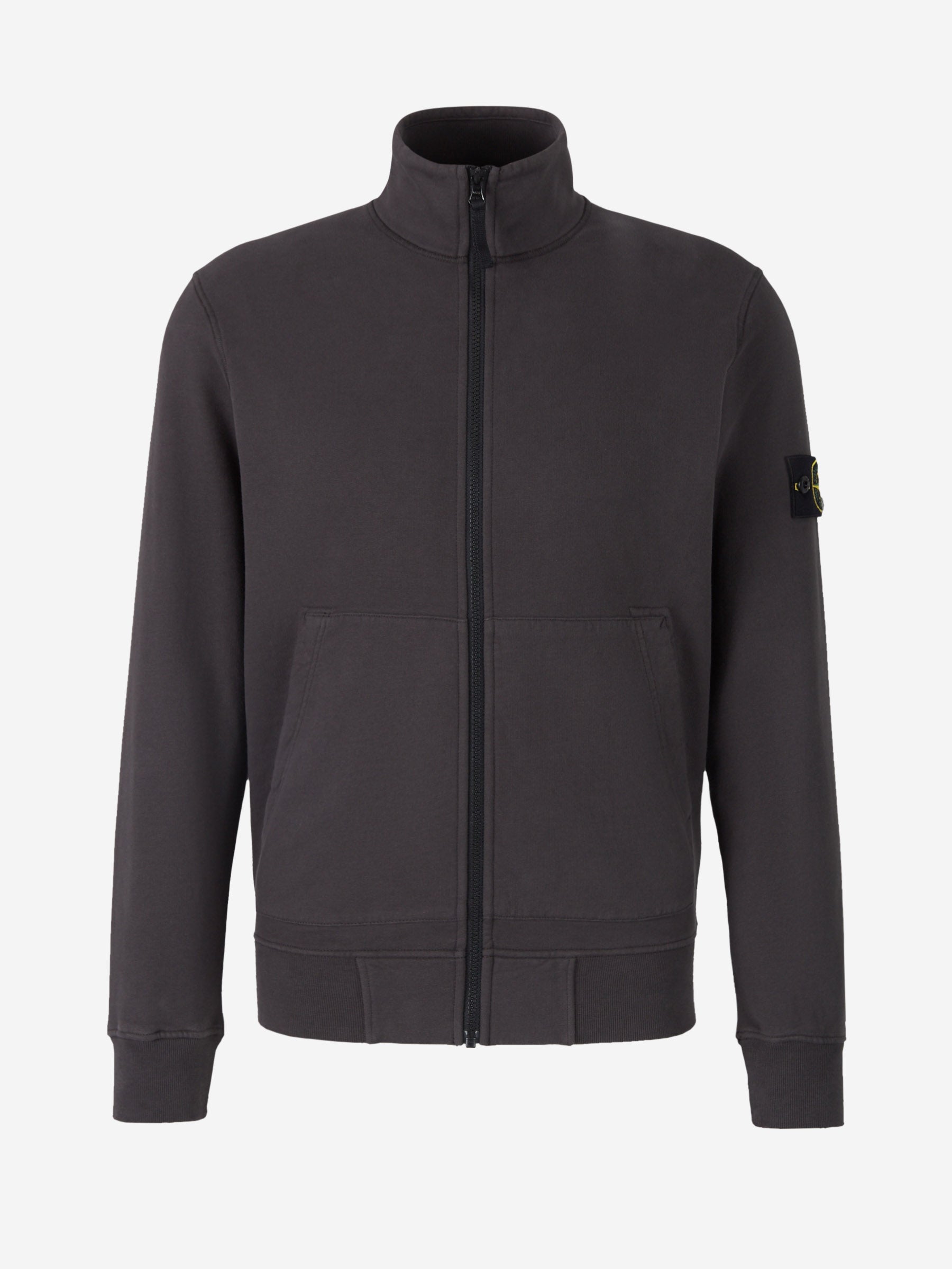 Оригінальна Cotton Zipper Sweatshirt Stone island – боковий вид