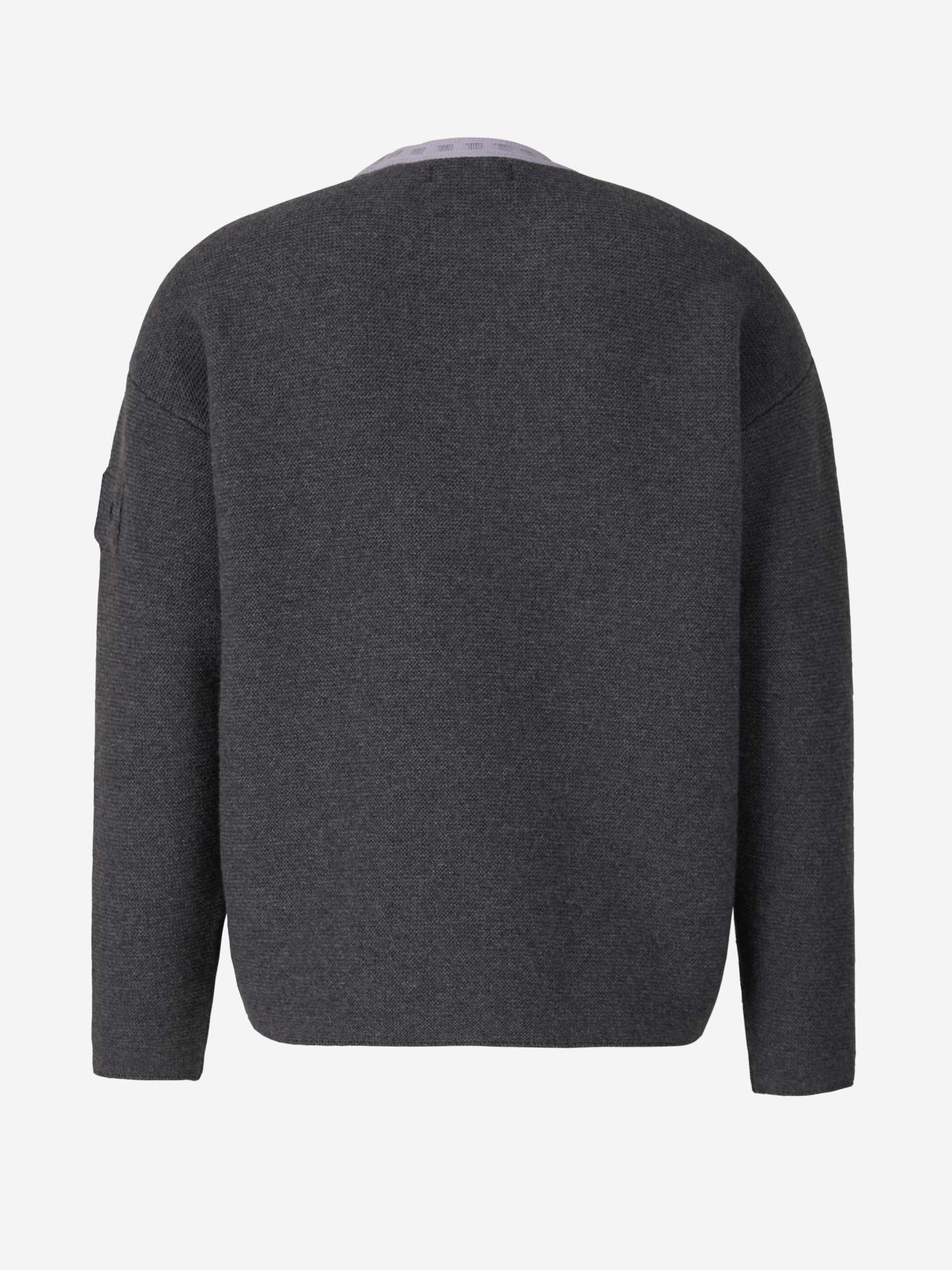 Wool Knit Sweater Stone island – Гарантія оригінальності – вид ззаду - STONE ISLAND