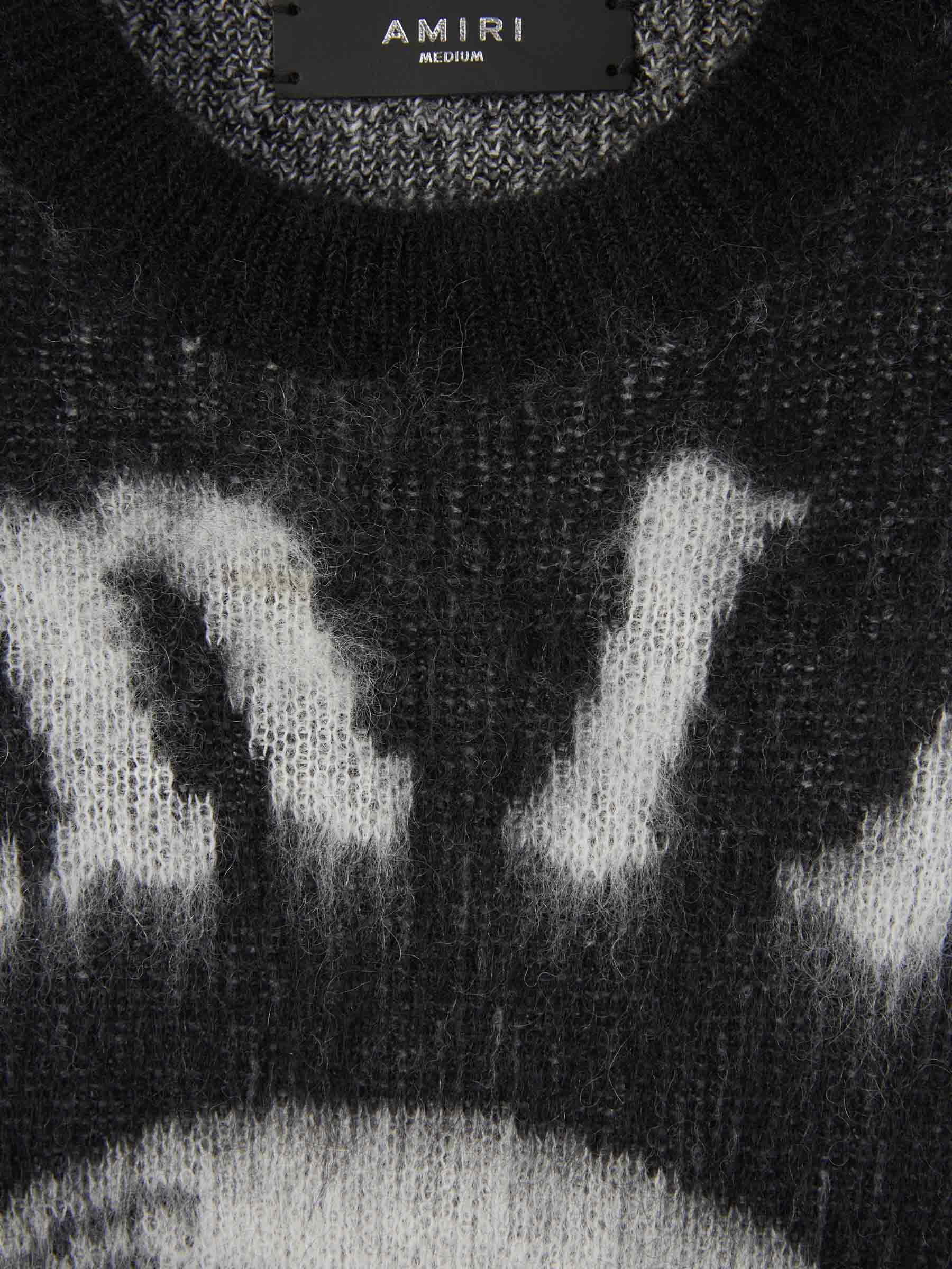 Printed Logo Sweater Amiri – Гарантія оригінальності – детальний вид - AMIRI
