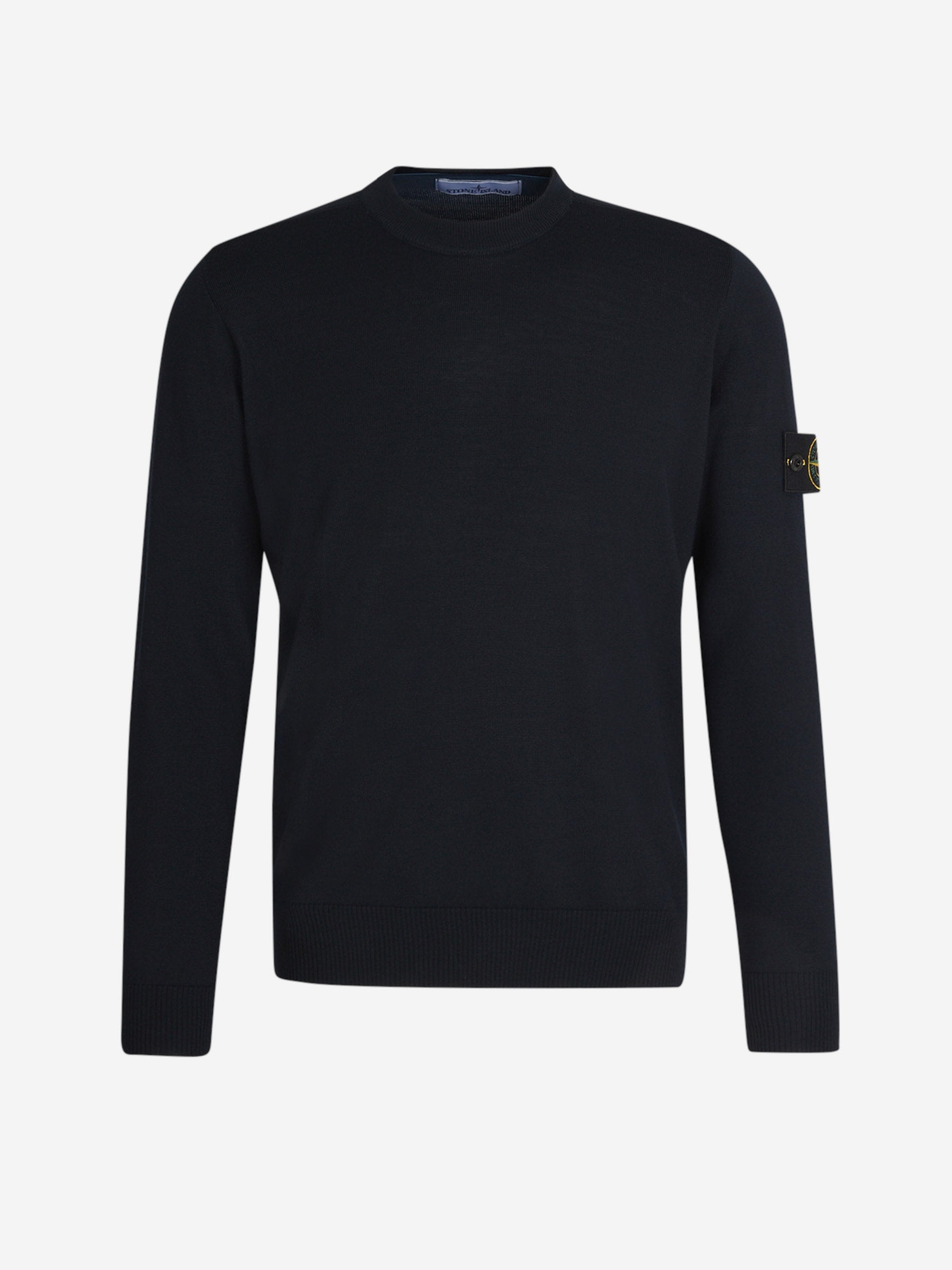 Logo Wool Sweater Stone island оригінал – Купити в Україні – боковий вид - STONE ISLAND