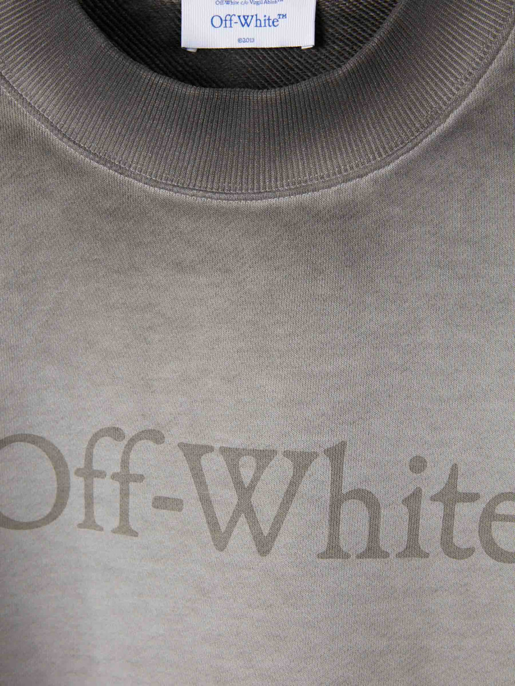 Crew Neck Sweatshirt Off-white – Гарантія оригінальності – детальний вид
