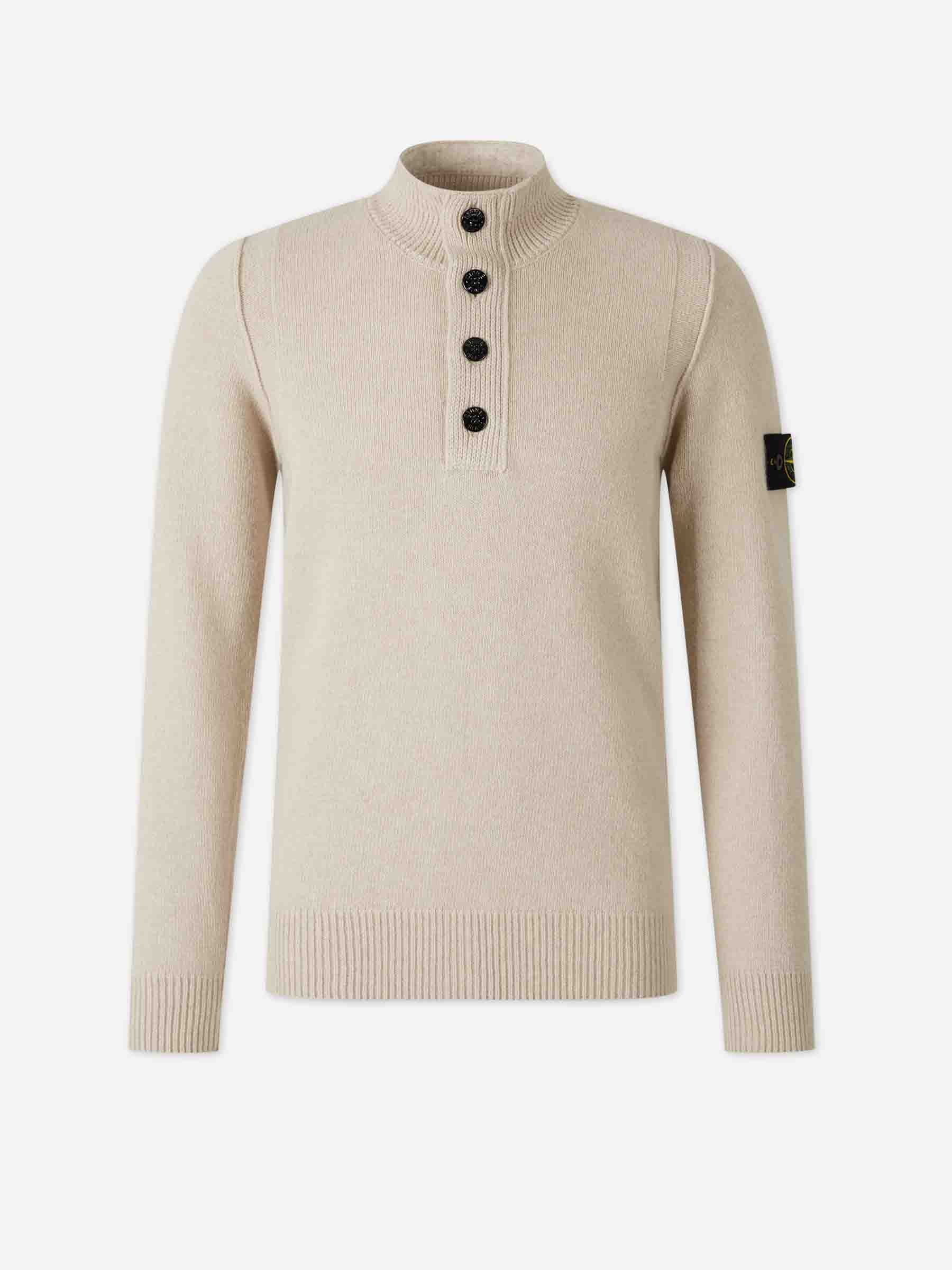 High Collar Jersey Stone island оригінал – Купити в Україні – боковий вид