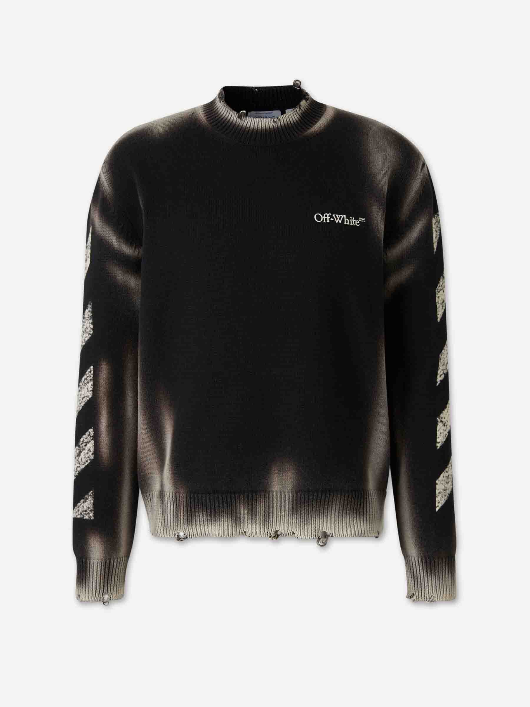 Оригінальна Crew Neck Sweater Off-white – боковий вид