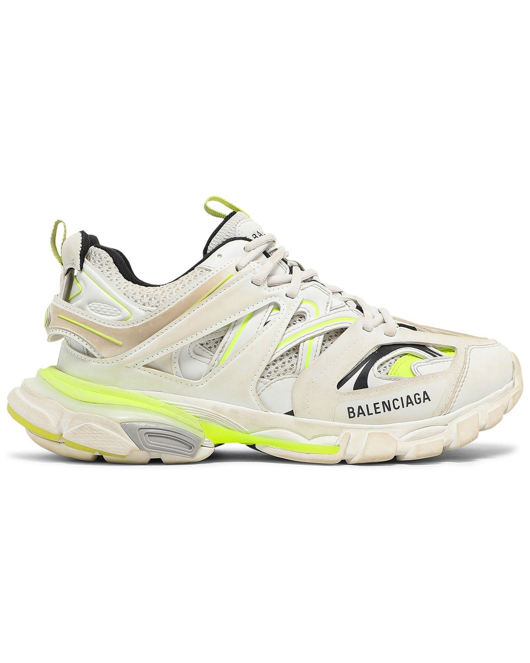 Track Sneaker 'White Fluo Yellow' Balenciaga оригінал – Купити в Україні – боковий вид
