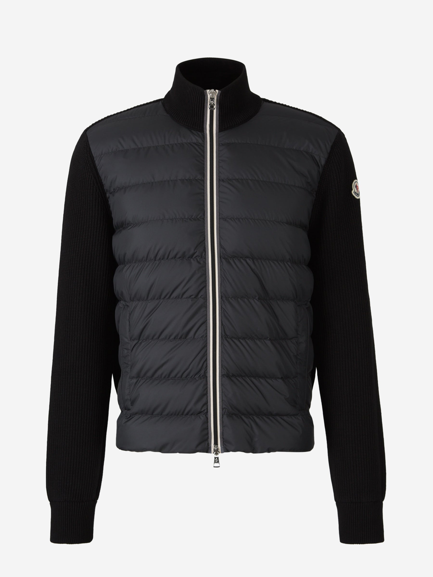 Cotton Quilted Cardigan Moncler – Гарантія оригінальності – боковий вид - MONCLER
