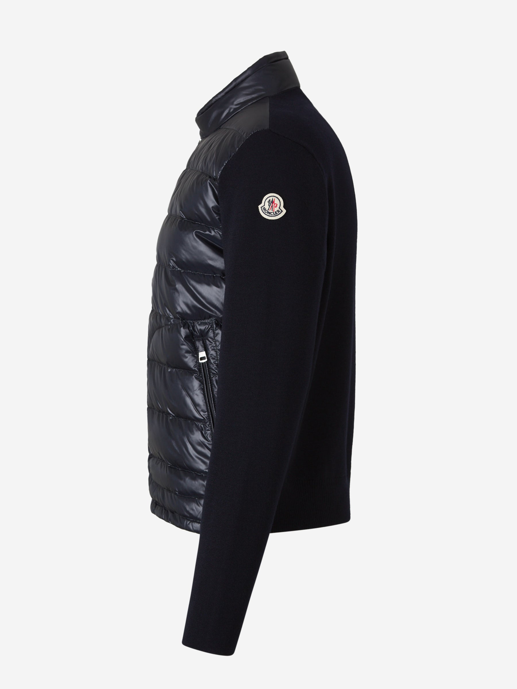 Wool Quilted Cardigan Moncler оригінал – Купити в Україні – вид ззаду - MONCLER