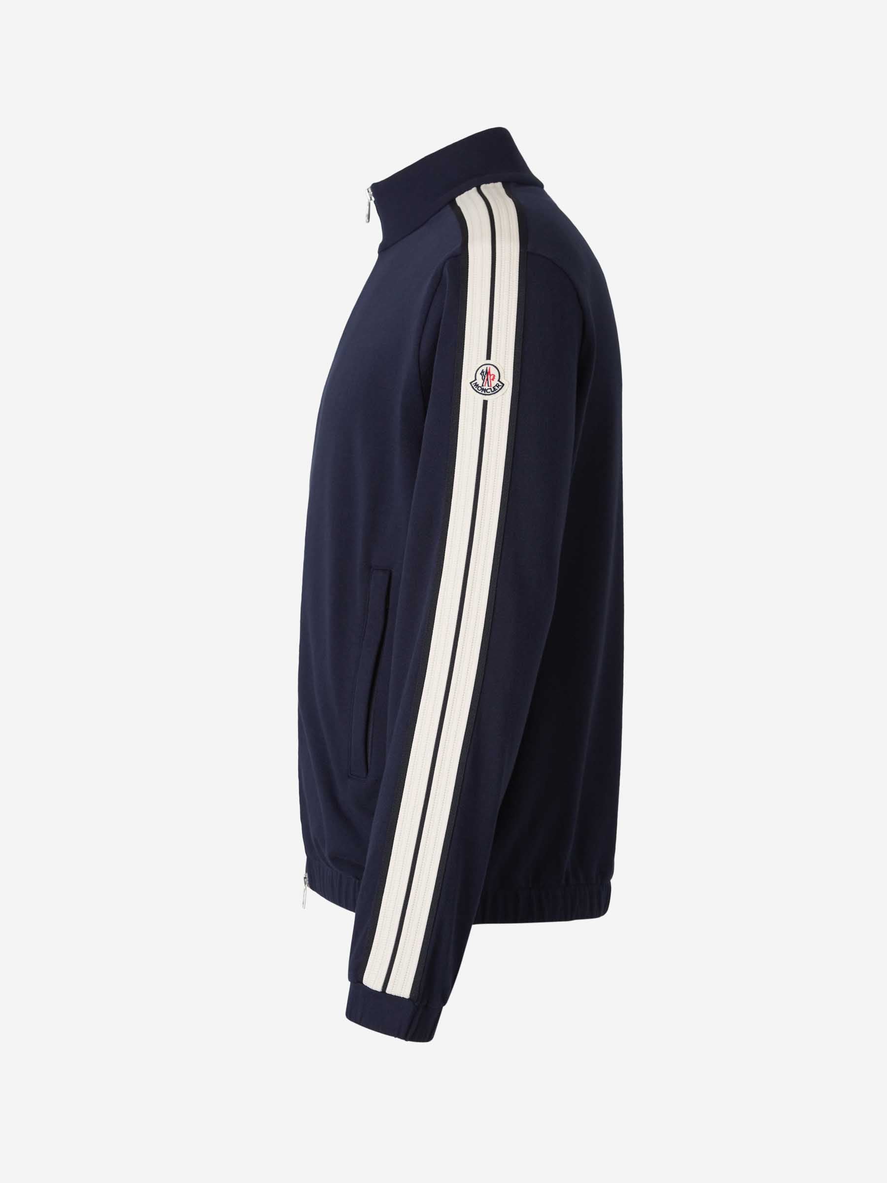 Cotton Zip Sweatshirt Moncler – Гарантія оригінальності – вид ззаду - MONCLER