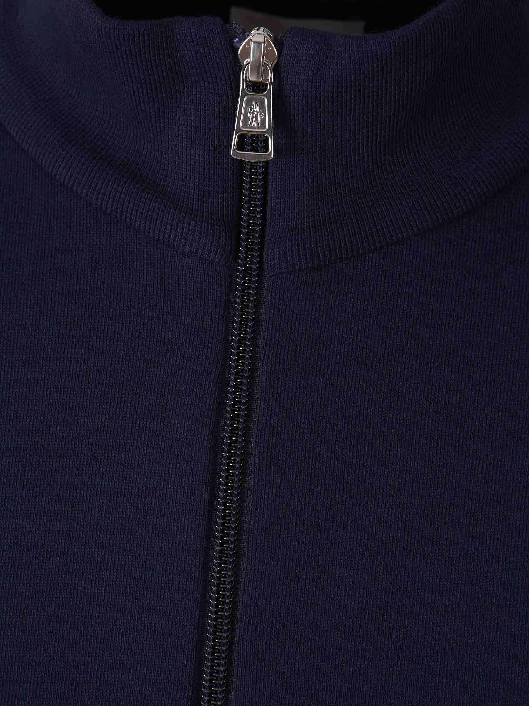 Cotton Zip Sweatshirt Moncler – Гарантія оригінальності – збільшений вид - MONCLER
