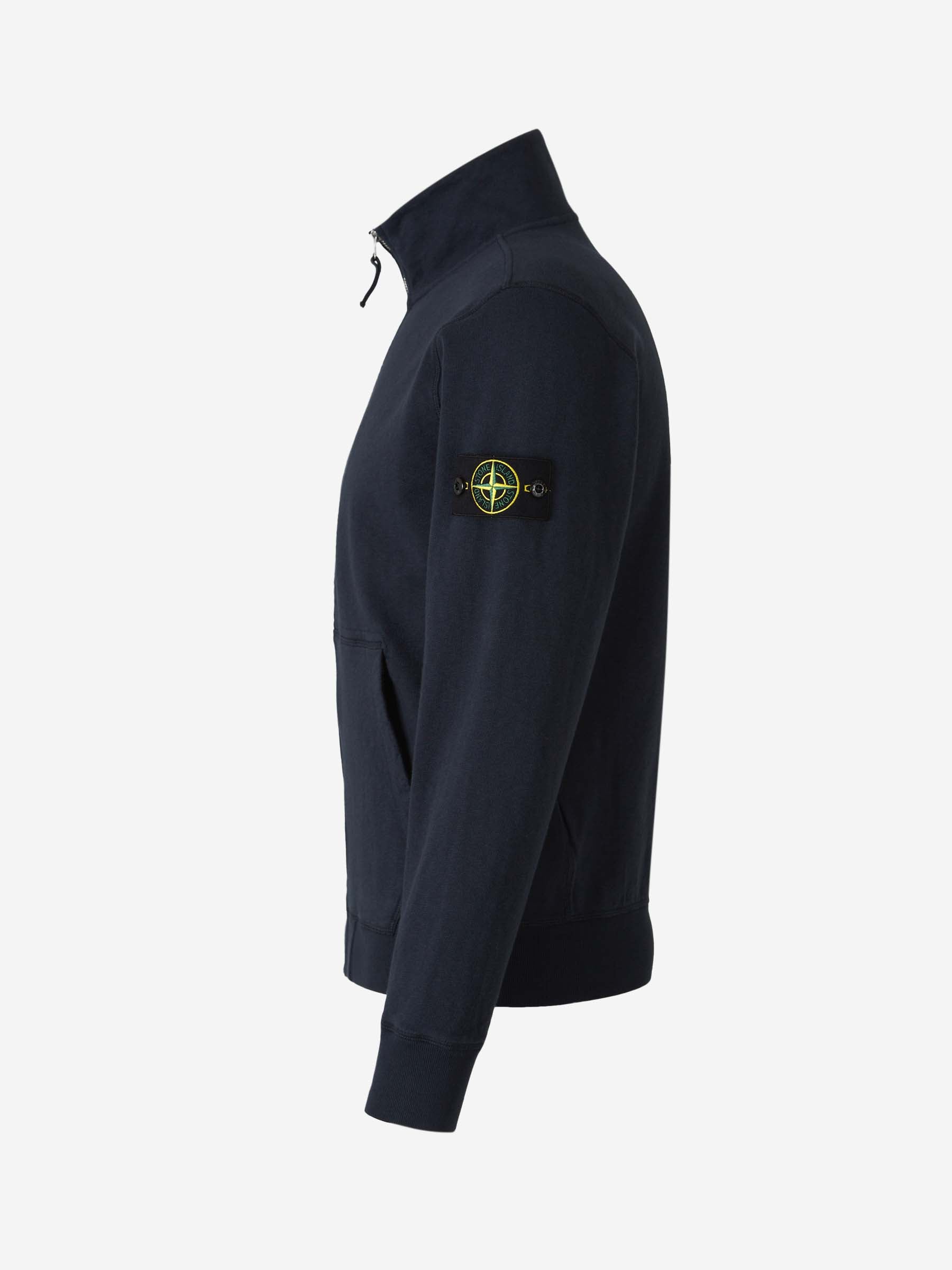 Cotton Zip Sweatshirt Stone island – Гарантія оригінальності – вид ззаду