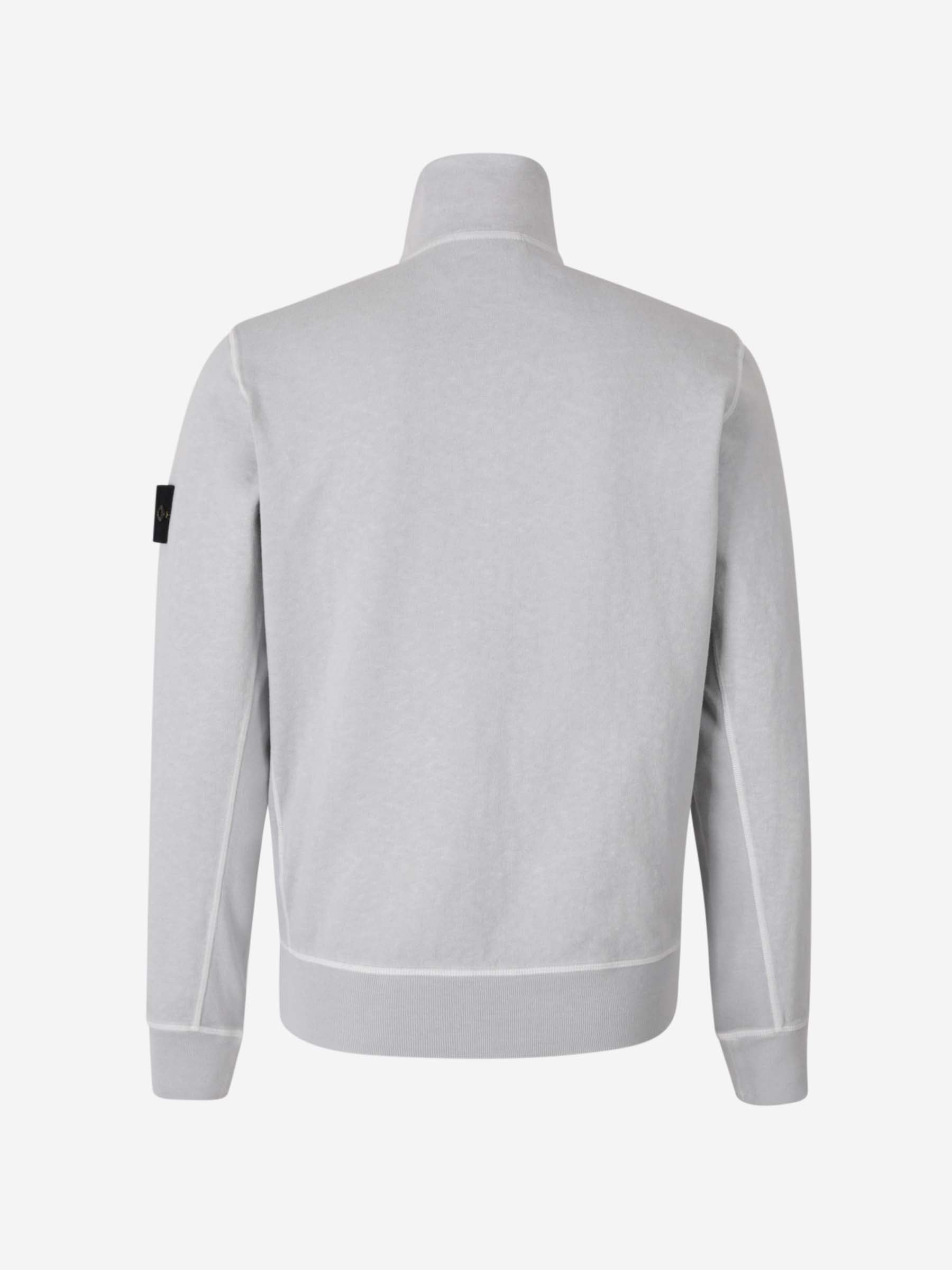 Cotton Zip Sweatshirt Stone island – Гарантія оригінальності – вид ззаду - STONE ISLAND