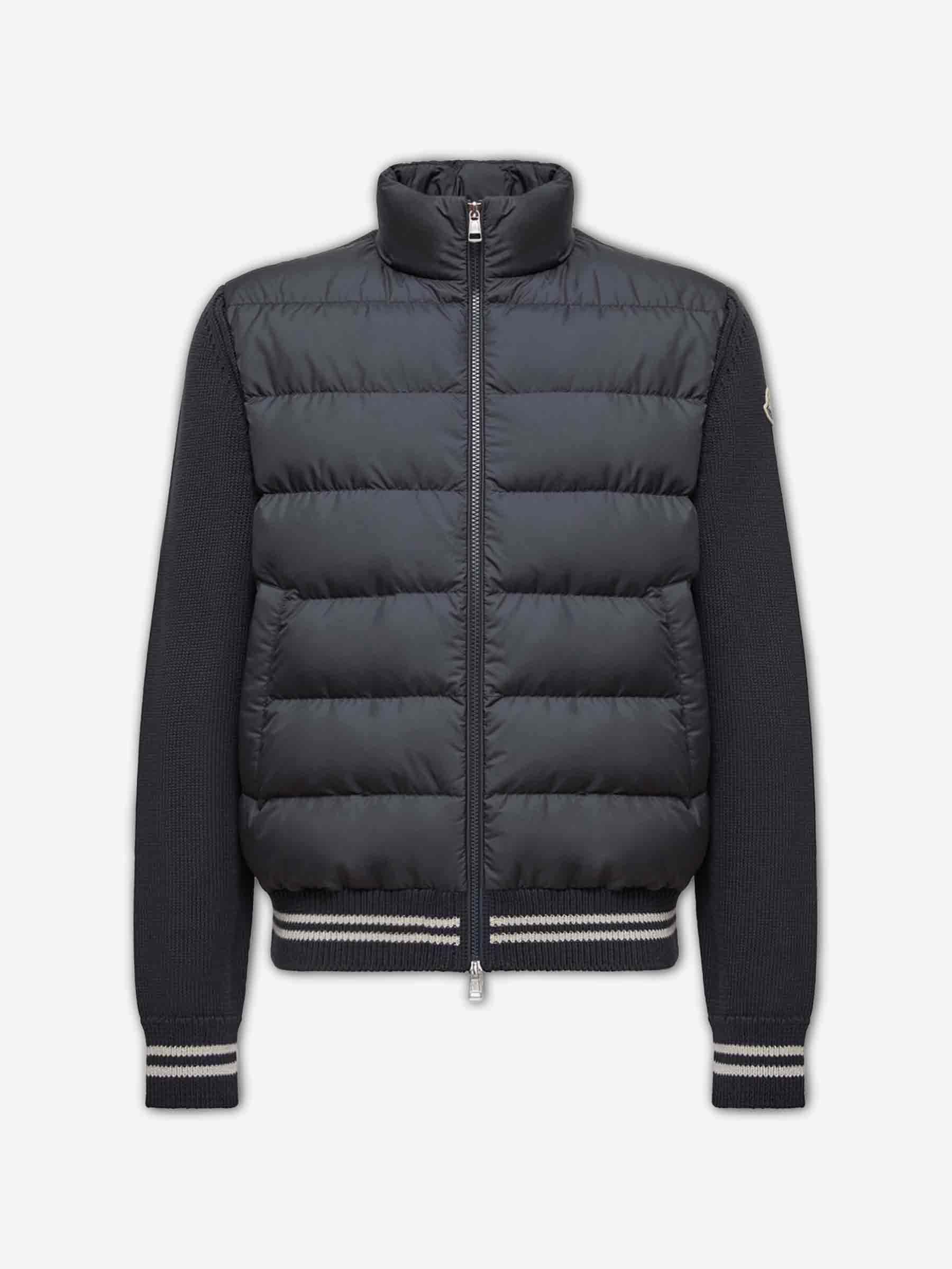 High Neck Cardigan Moncler – Гарантія оригінальності – боковий вид