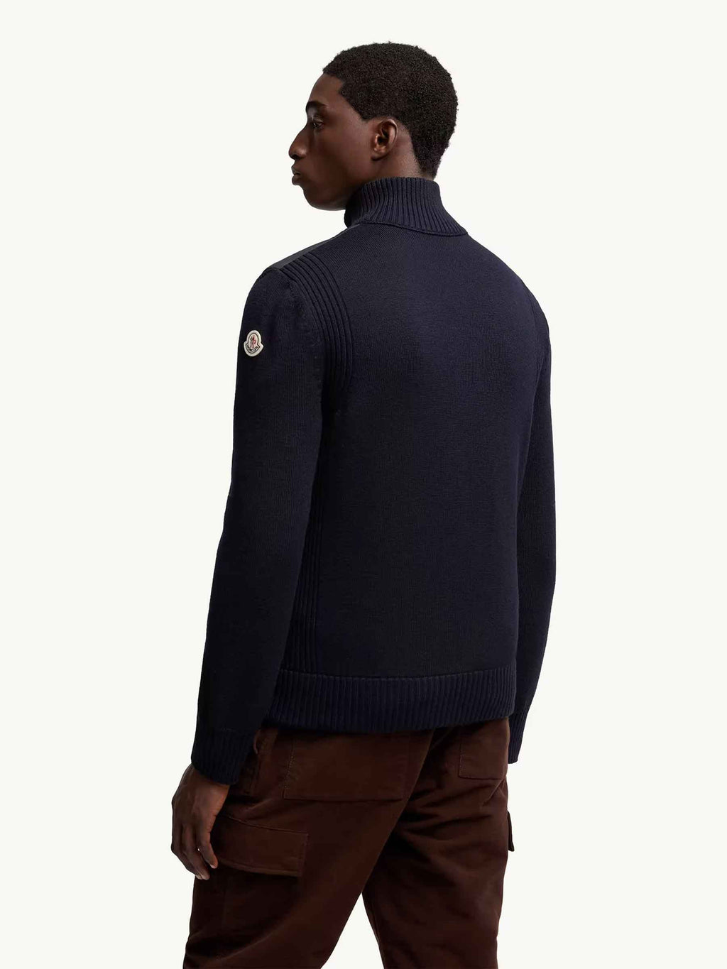 Оригінальна Quilted Zipper Cardigan Moncler – вид ззаду