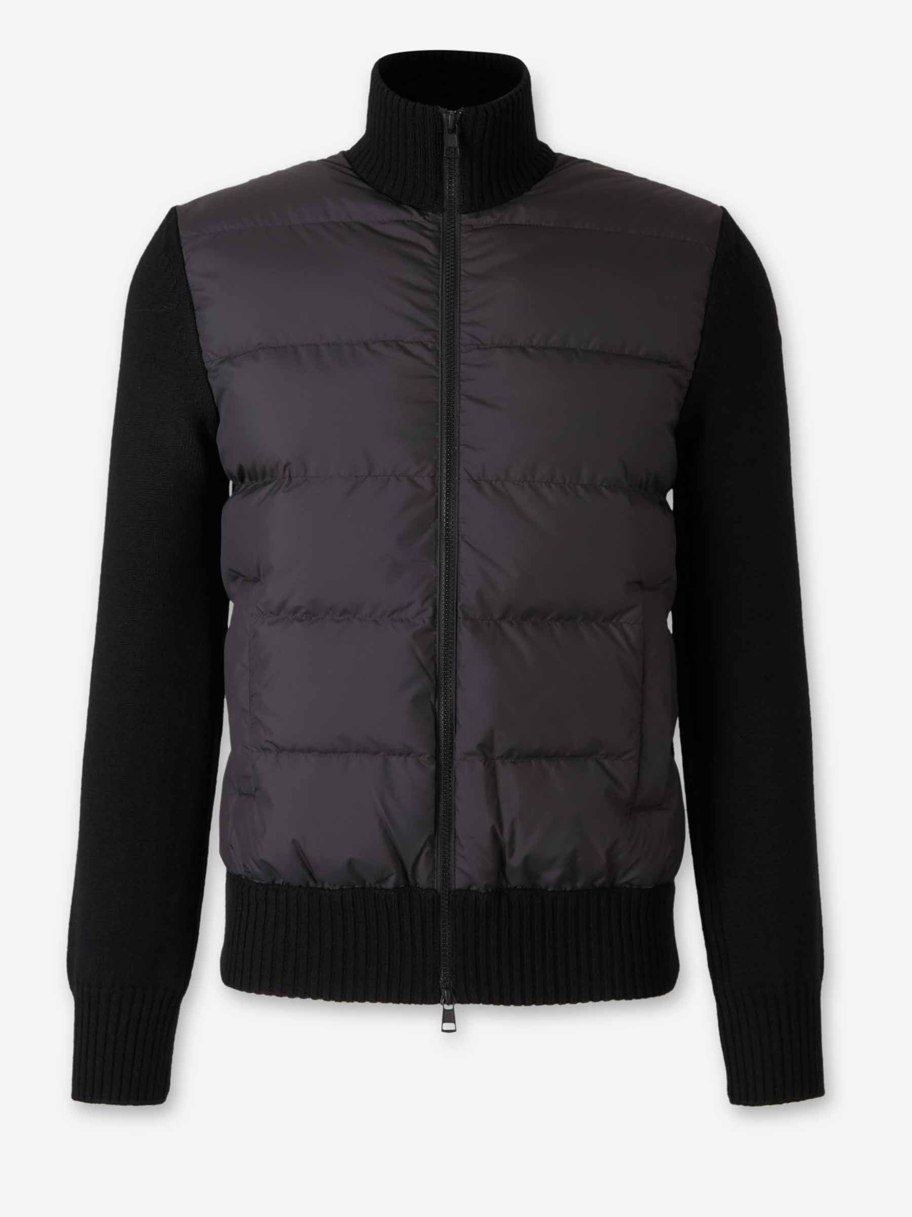 Оригінальна Quilted Zipper Cardigan Moncler – боковий вид