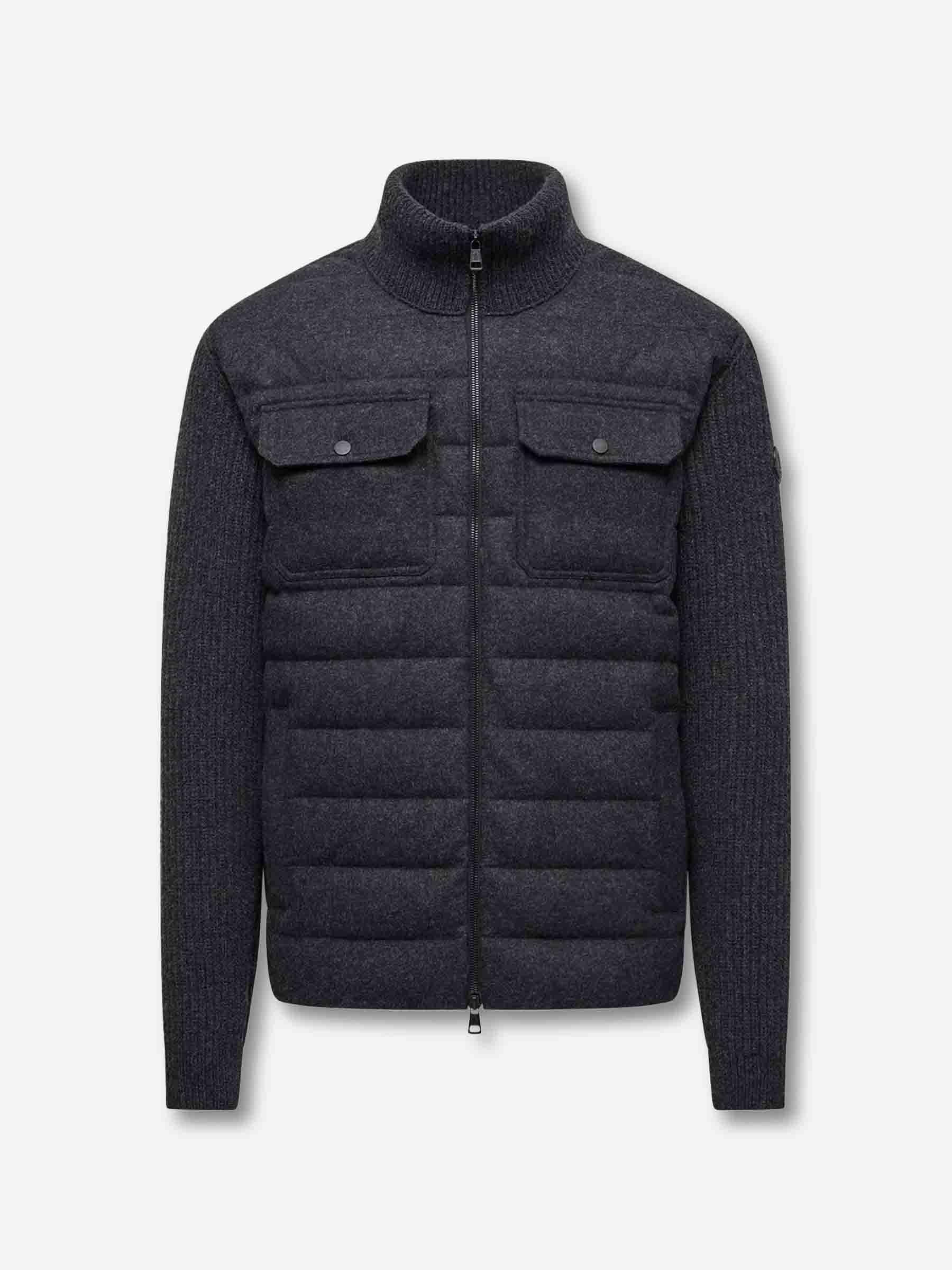 Оригінальна Quilted Zipper Cardigan Moncler – боковий вид