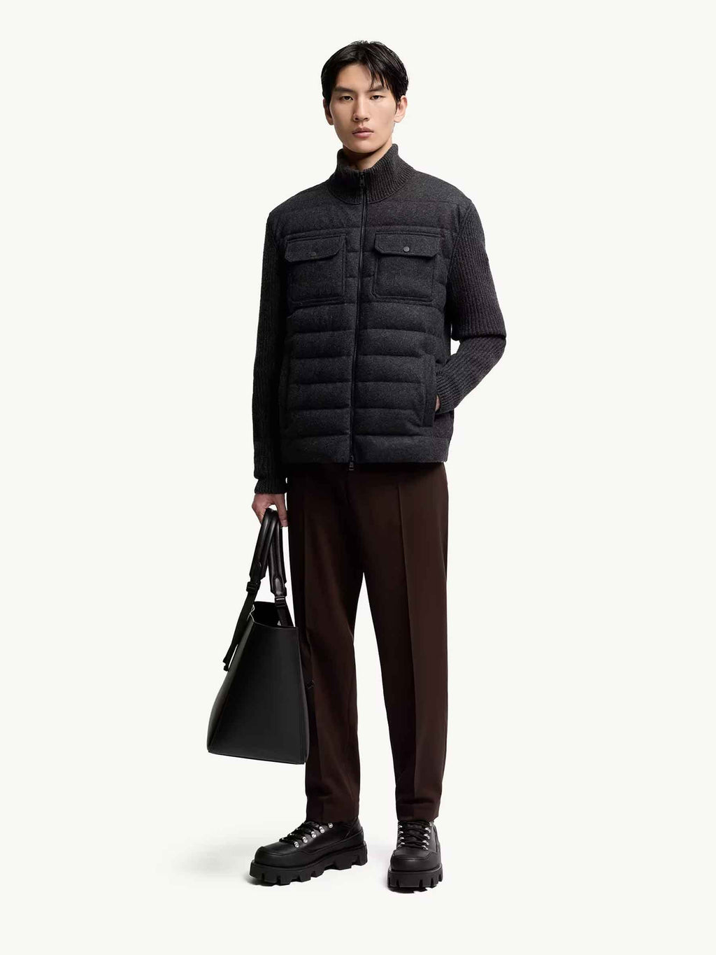 Оригінальна Quilted Zipper Cardigan Moncler – вид ззаду