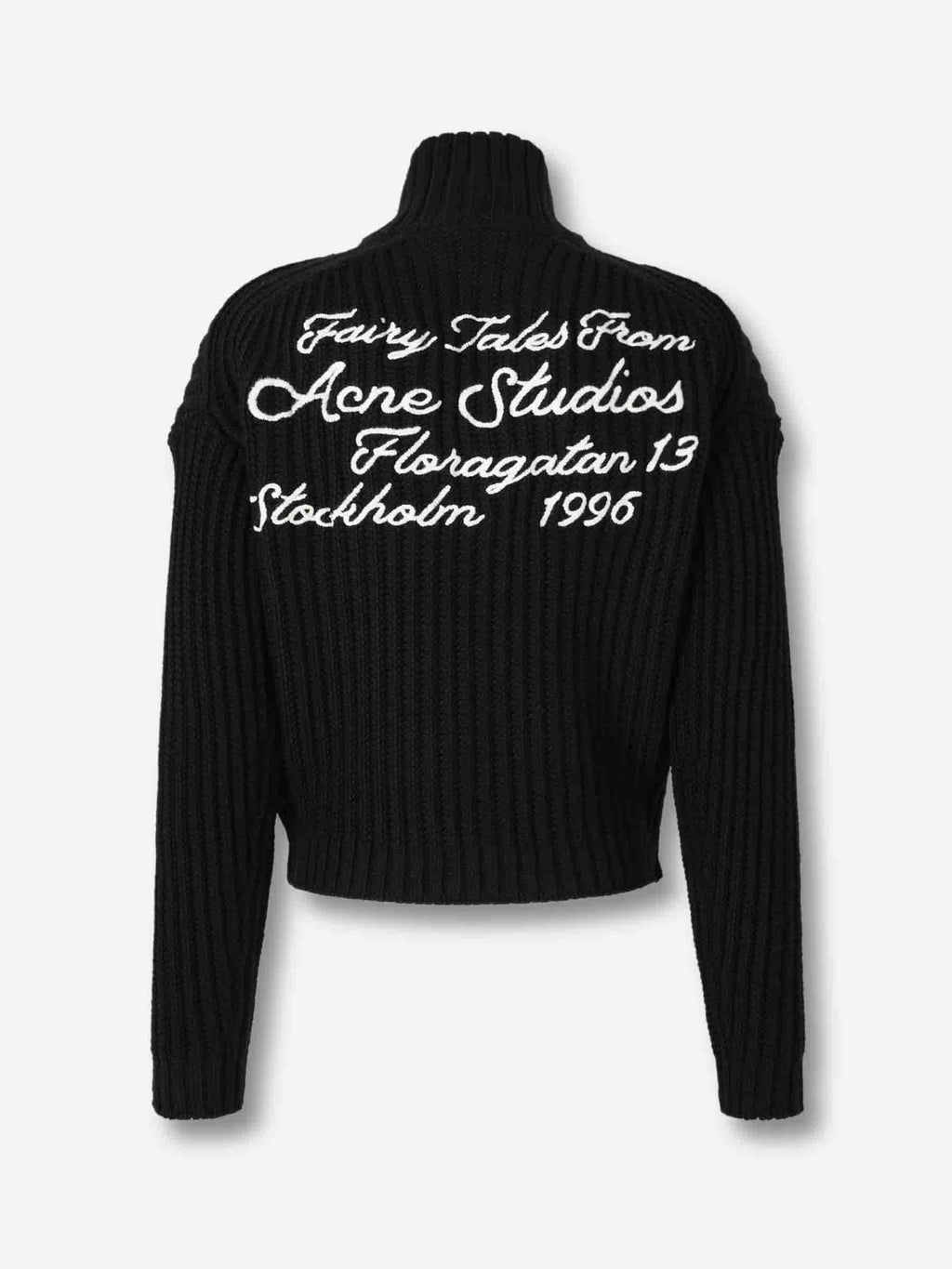 Оригінальна Wool Zip Cardigan Acne studios – вид ззаду