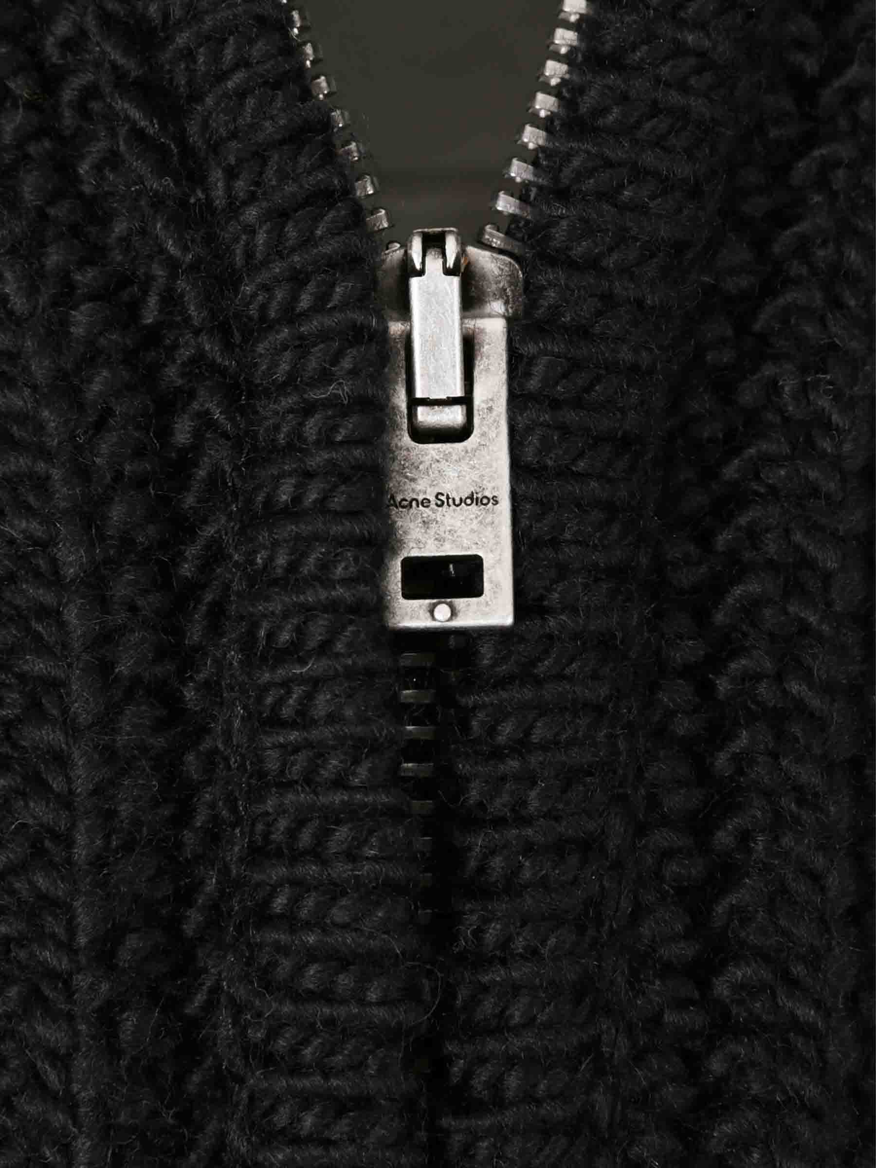 Оригінальна Wool Zip Cardigan Acne studios – детальний вид