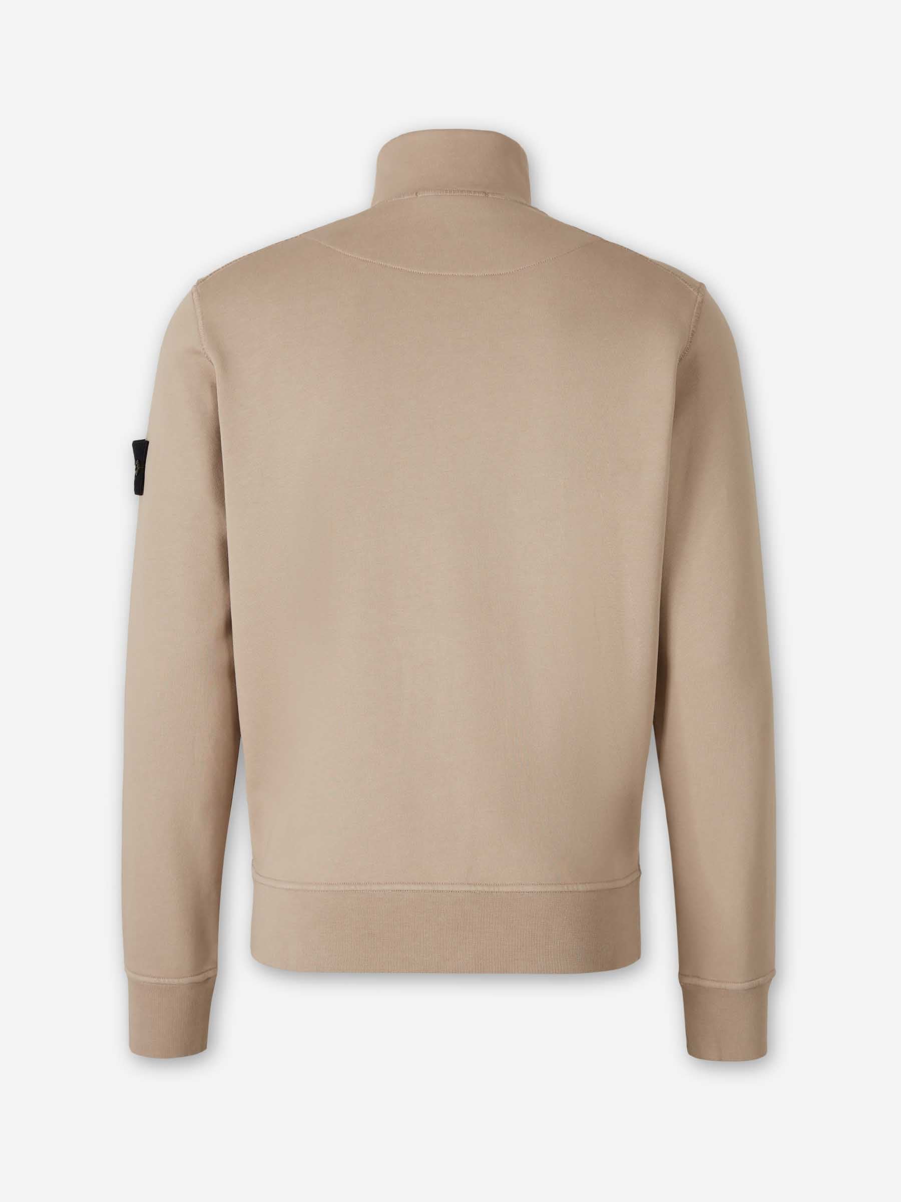 Cotton Zip-Up Sweatshirt Stone island – Гарантія оригінальності – вид ззаду - STONE ISLAND