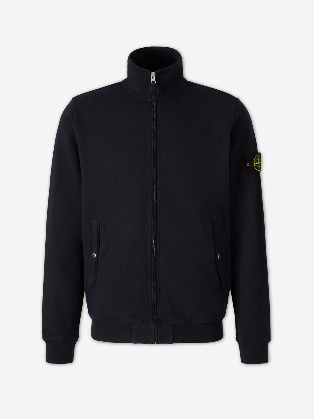 Cotton Zip-Up Sweatshirt Stone island – Гарантія оригінальності – боковий вид