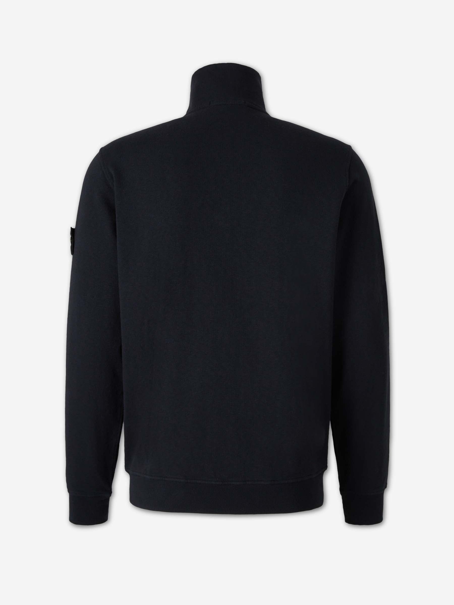 Cotton Zip-Up Sweatshirt Stone island – Гарантія оригінальності – вид ззаду - STONE ISLAND