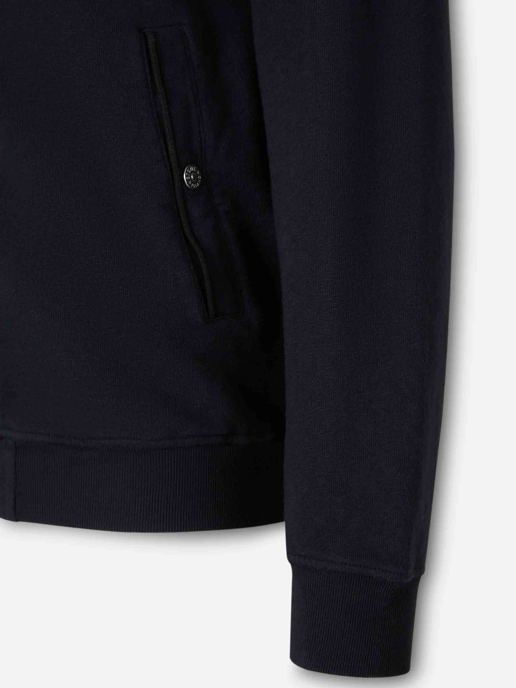 Cotton Zip-Up Sweatshirt Stone island – Гарантія оригінальності – збільшений вид - STONE ISLAND