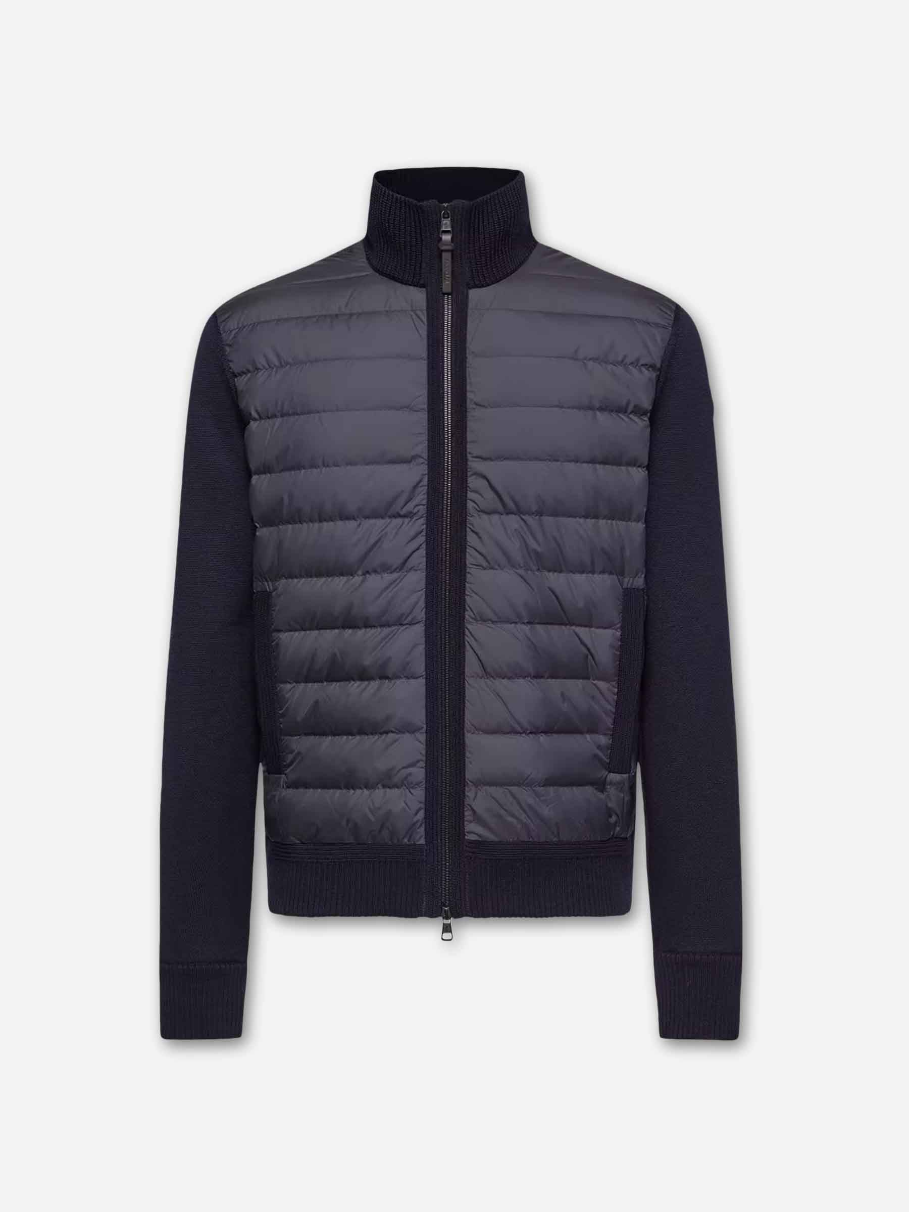 Оригінальна Quilted Cardigan With Zipper Moncler – боковий вид