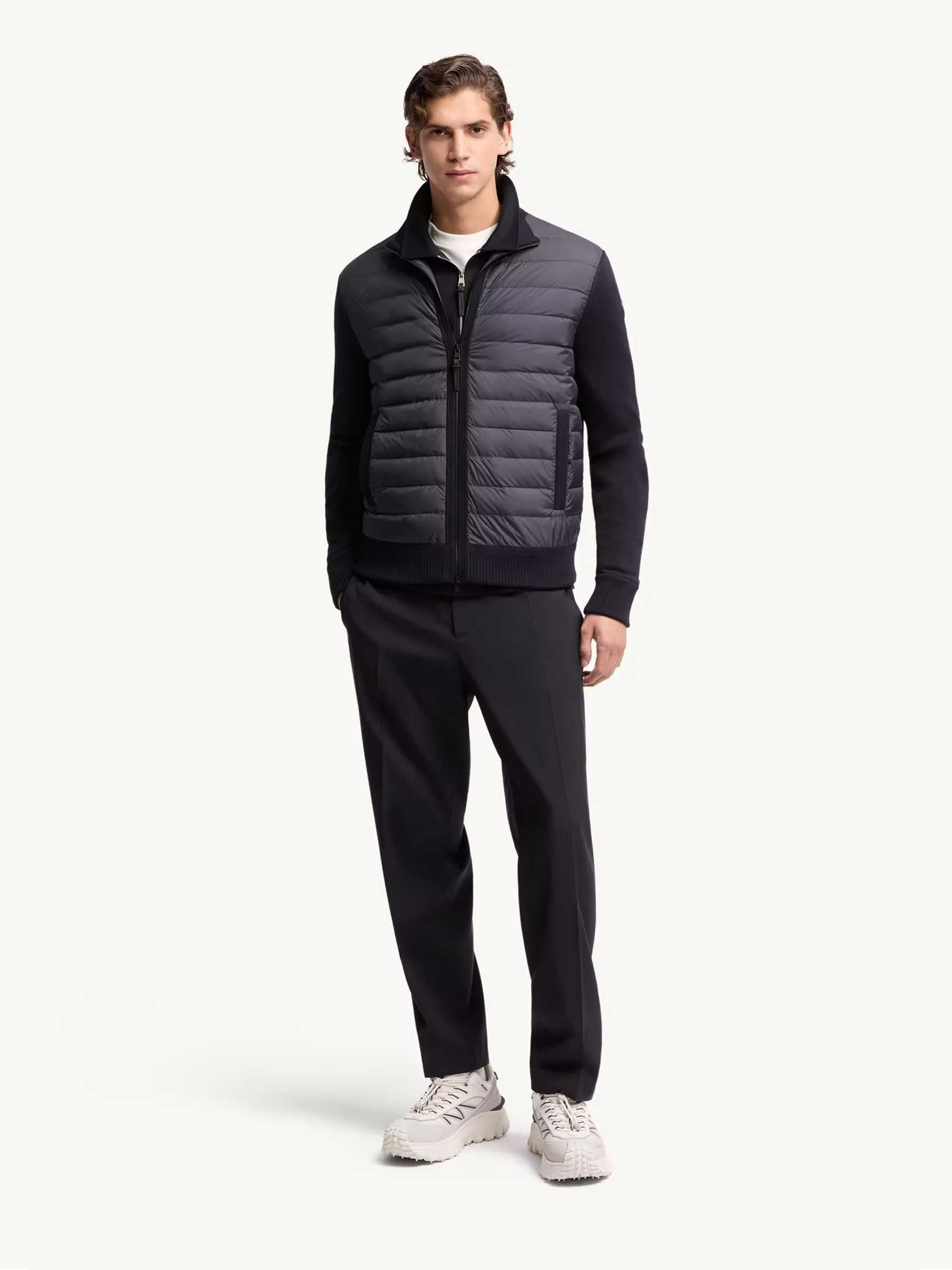 Оригінальна Quilted Cardigan With Zipper Moncler – вид ззаду