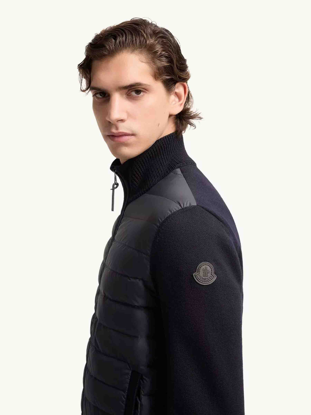 Оригінальна Quilted Cardigan With Zipper Moncler – збільшений вид