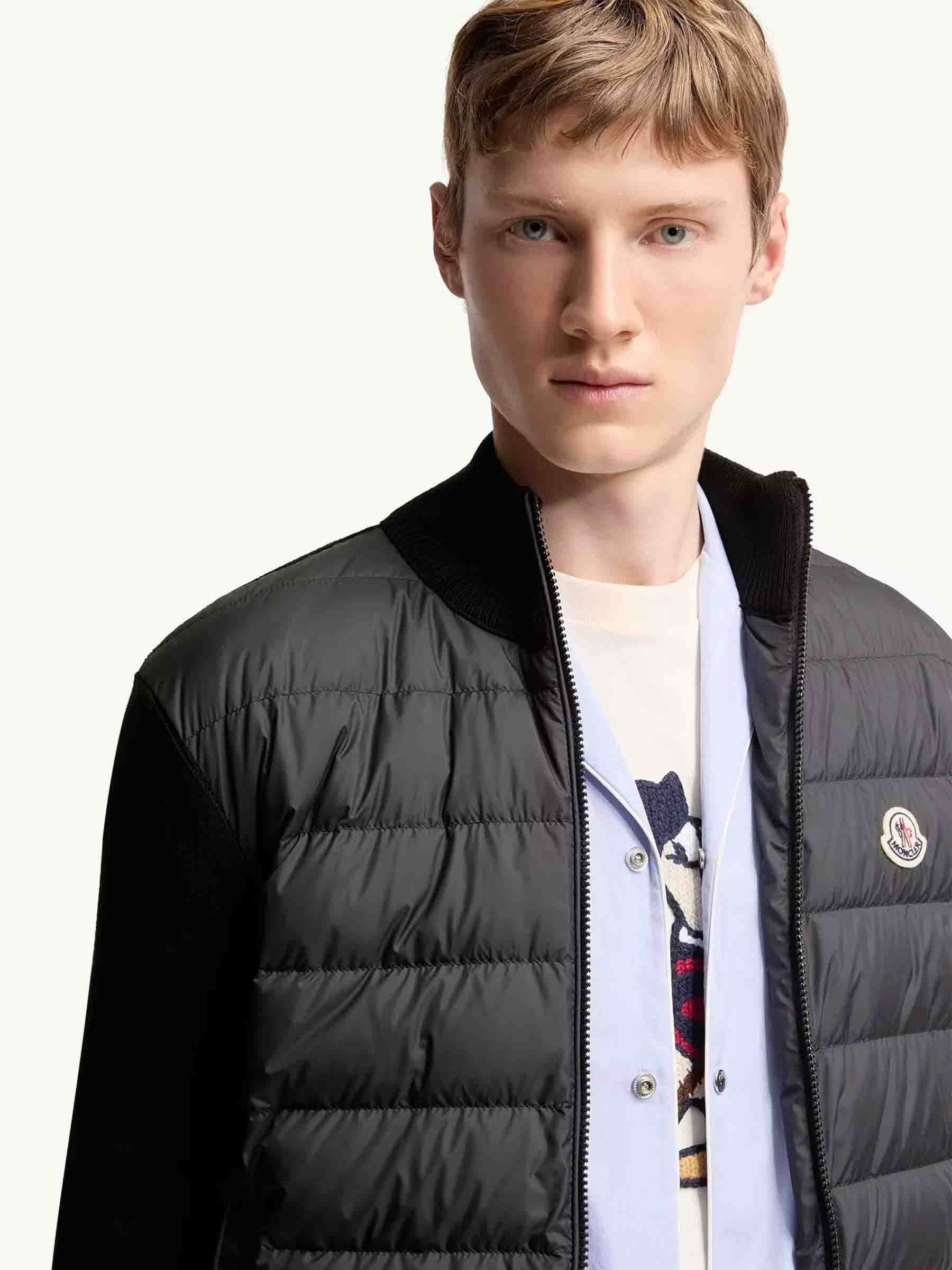 Оригінальна Quilted Cardigan With Zipper Moncler – збільшений вид
