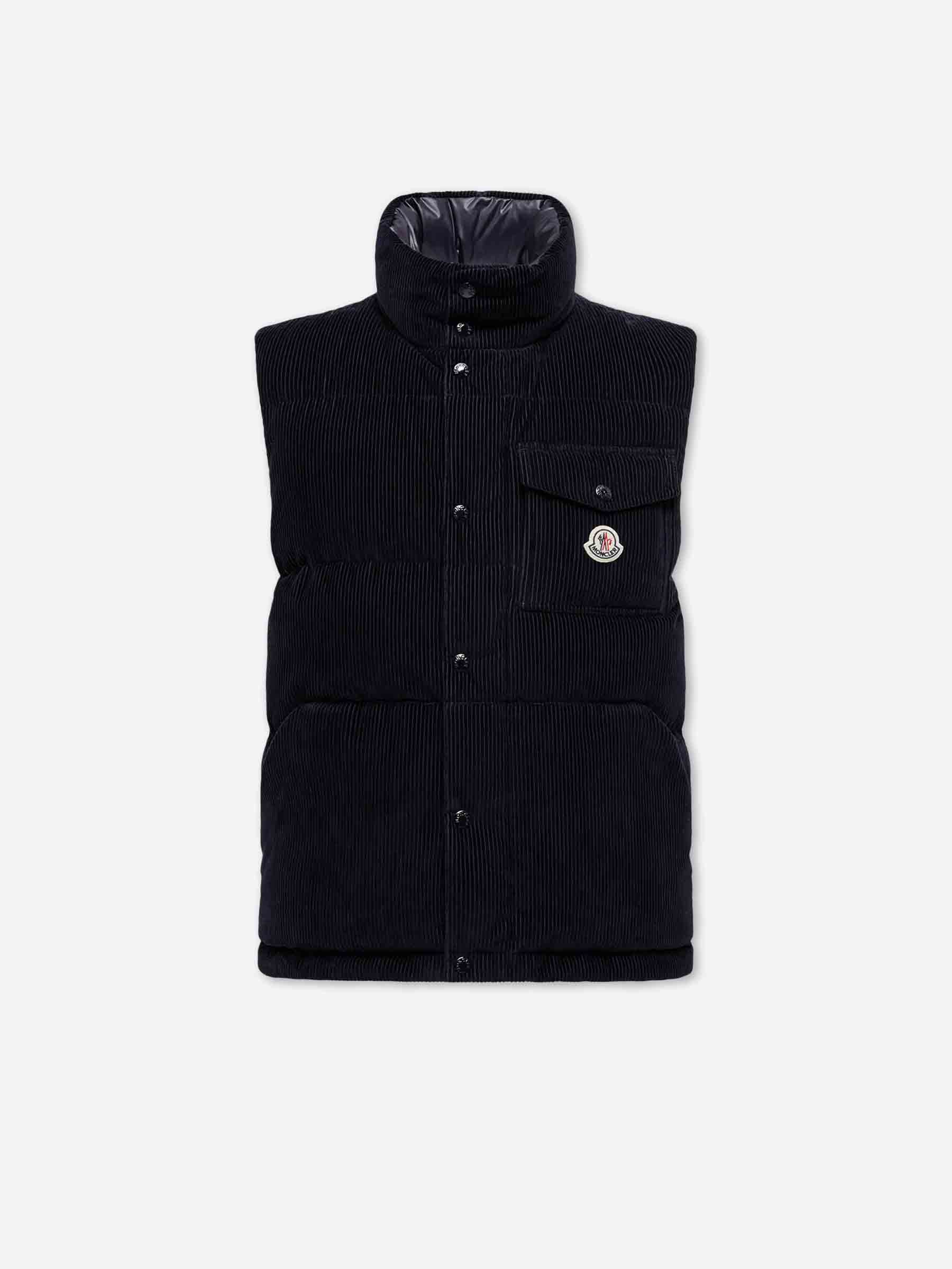 Corduroy Vest Agen Moncler – Гарантія оригінальності – боковий вид