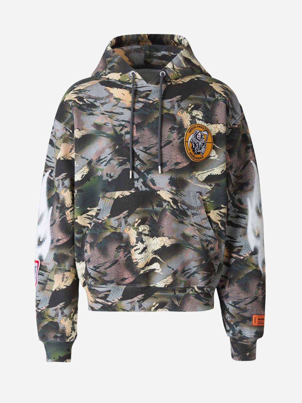 Camo Hoodie Heron preston оригінал – Купити в Україні – боковий вид