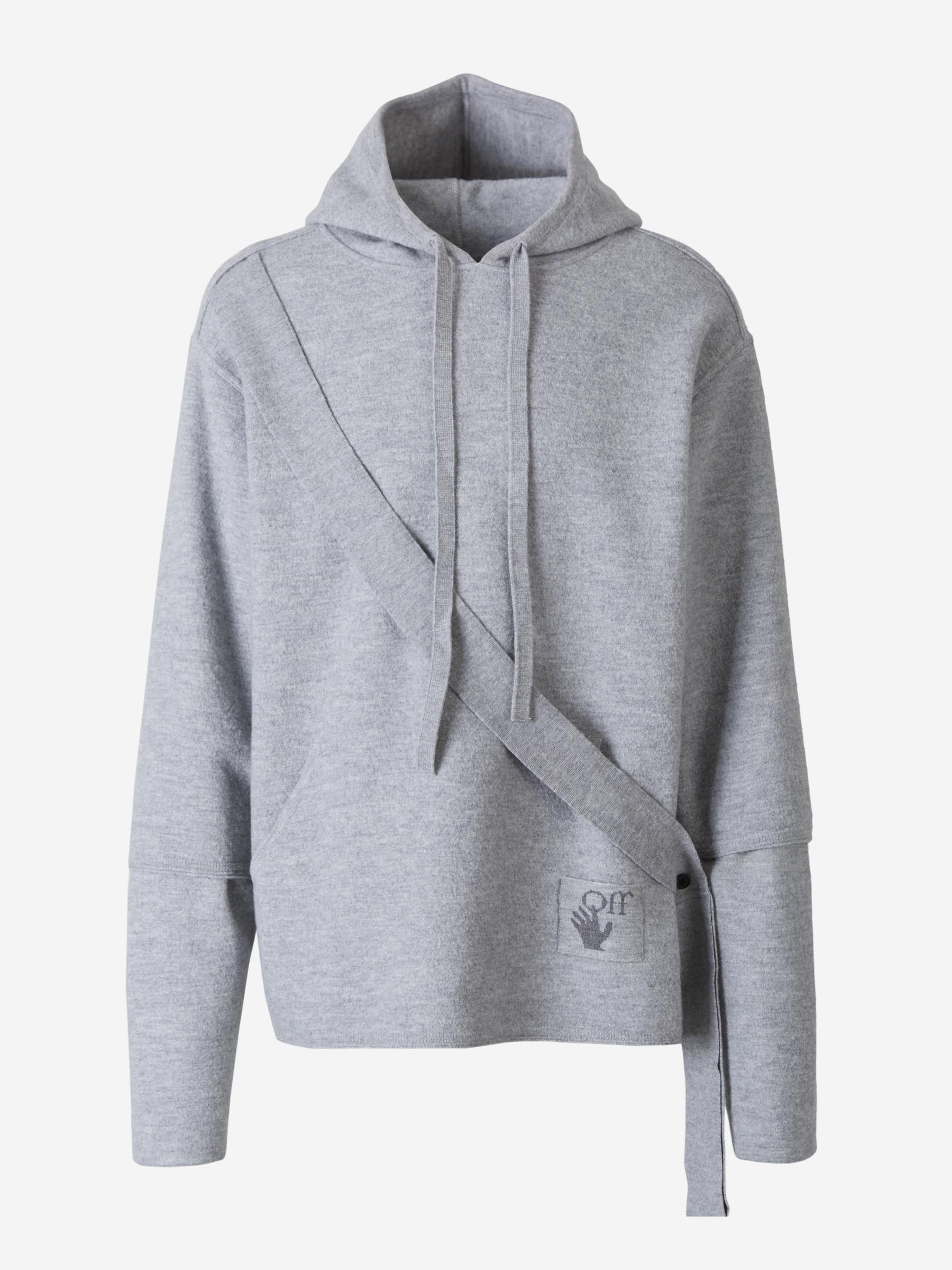 Easybreezy Knit Sweatshirt Off-white оригінал – Купити в Україні – боковий вид