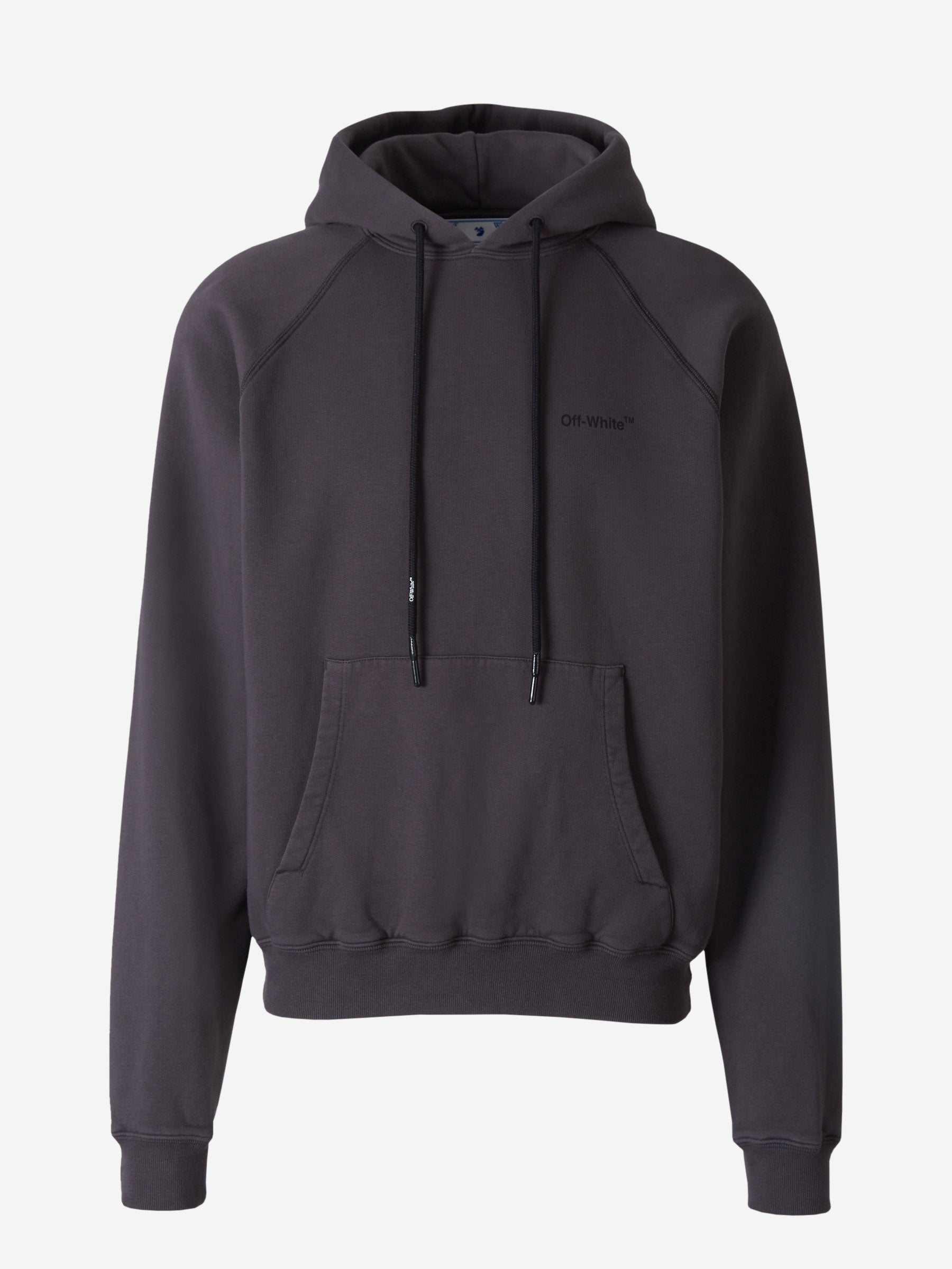 Оригінальна Diagonals Logo Sweatshirt Off-white – боковий вид