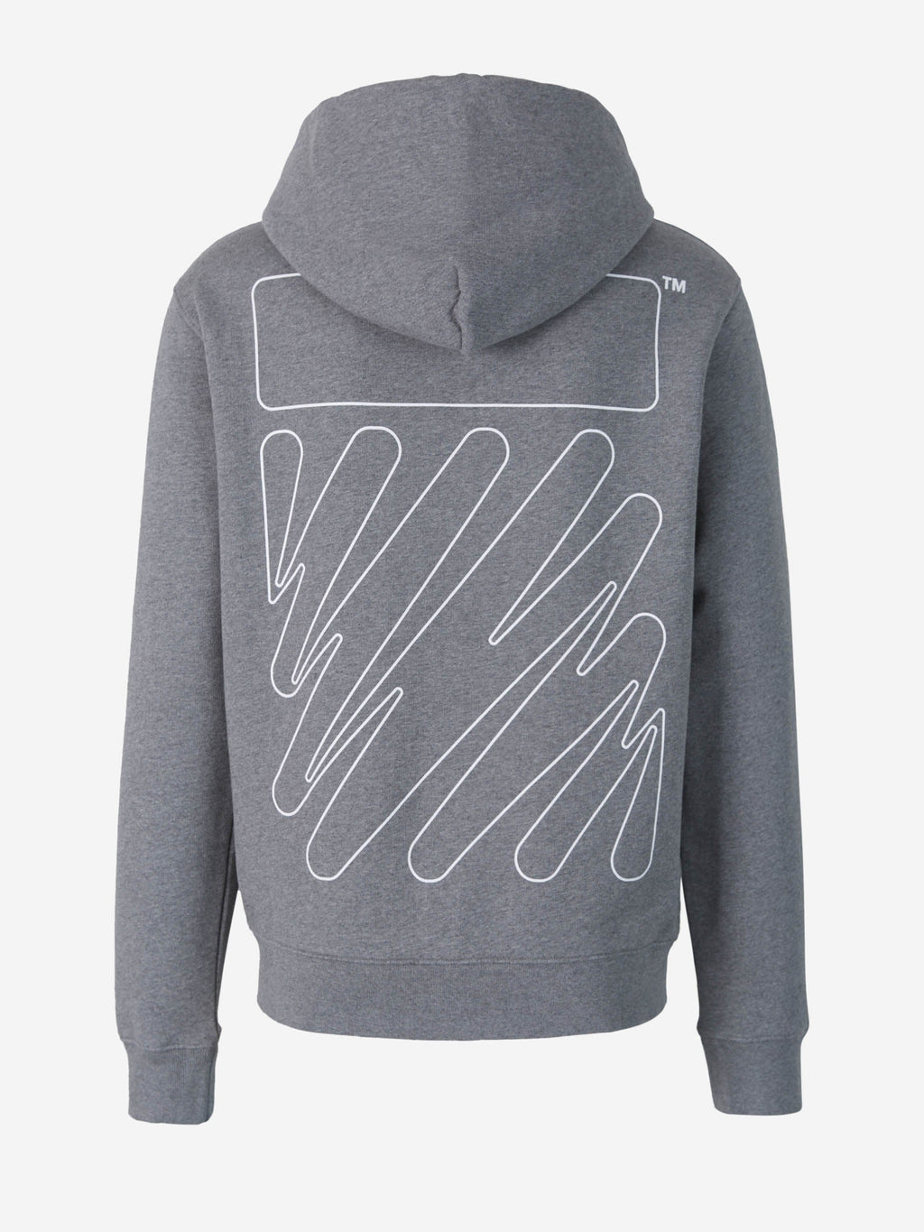 Оригінальна Wave Diagonals Hoodie Off-white – вид ззаду