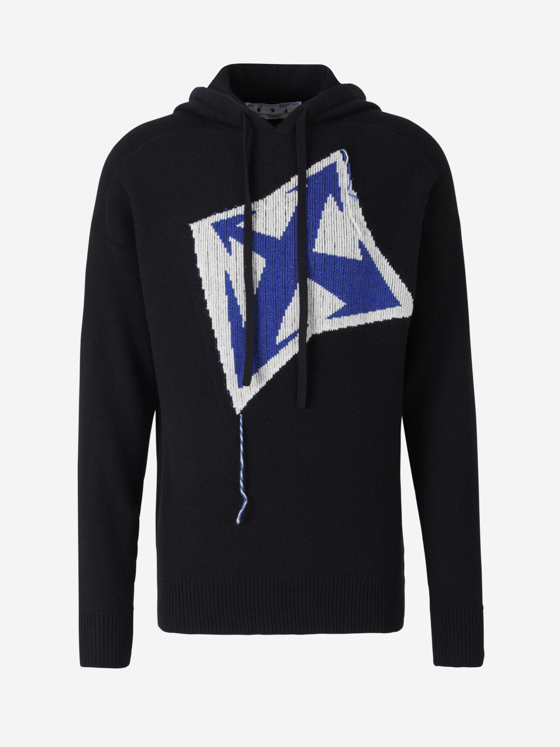 Оригінальна Hooded Wool Sweater Off-white – боковий вид