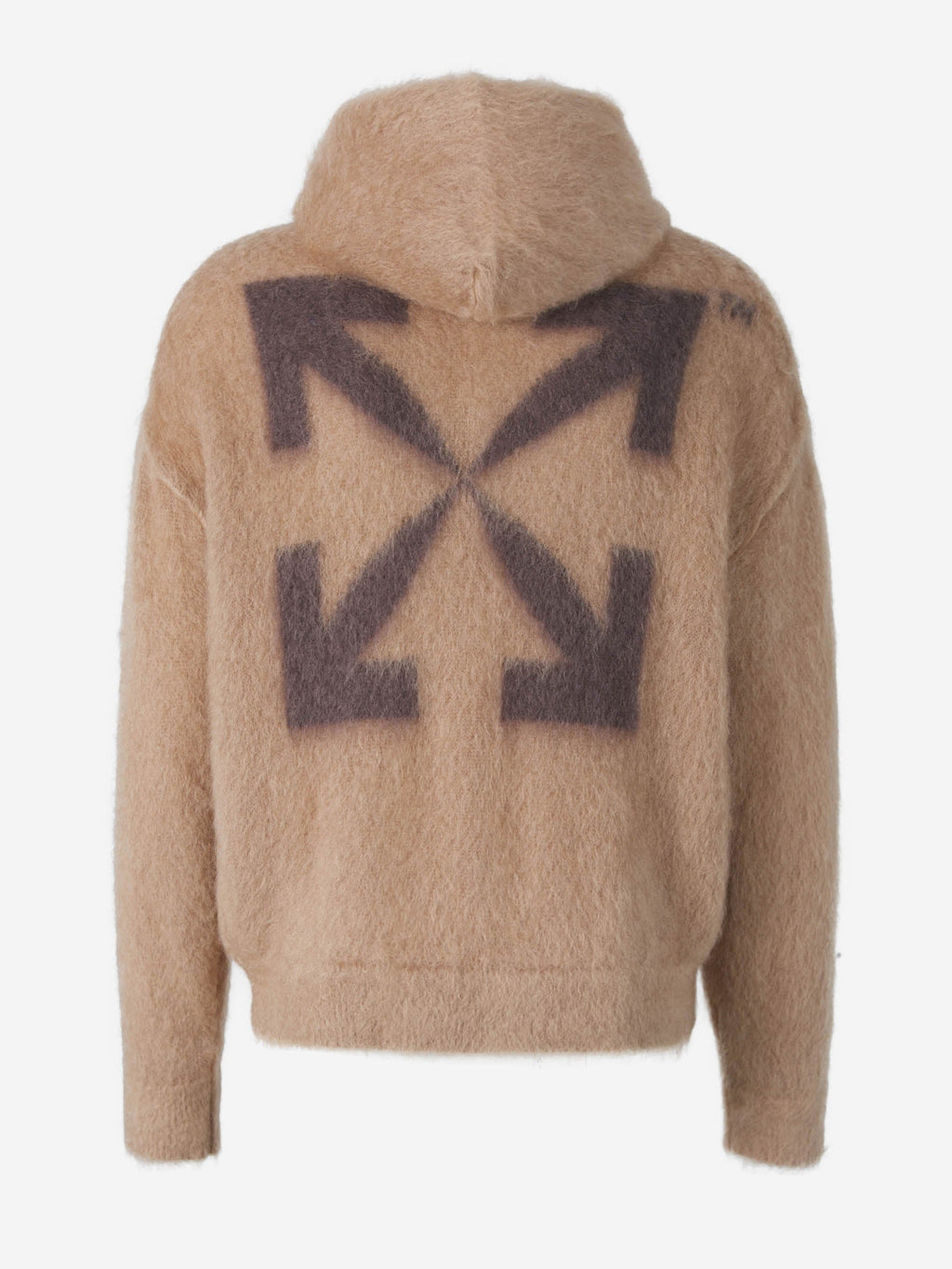 Arrow Knit Hoodie Off-white оригінал – Купити в Україні – вид ззаду