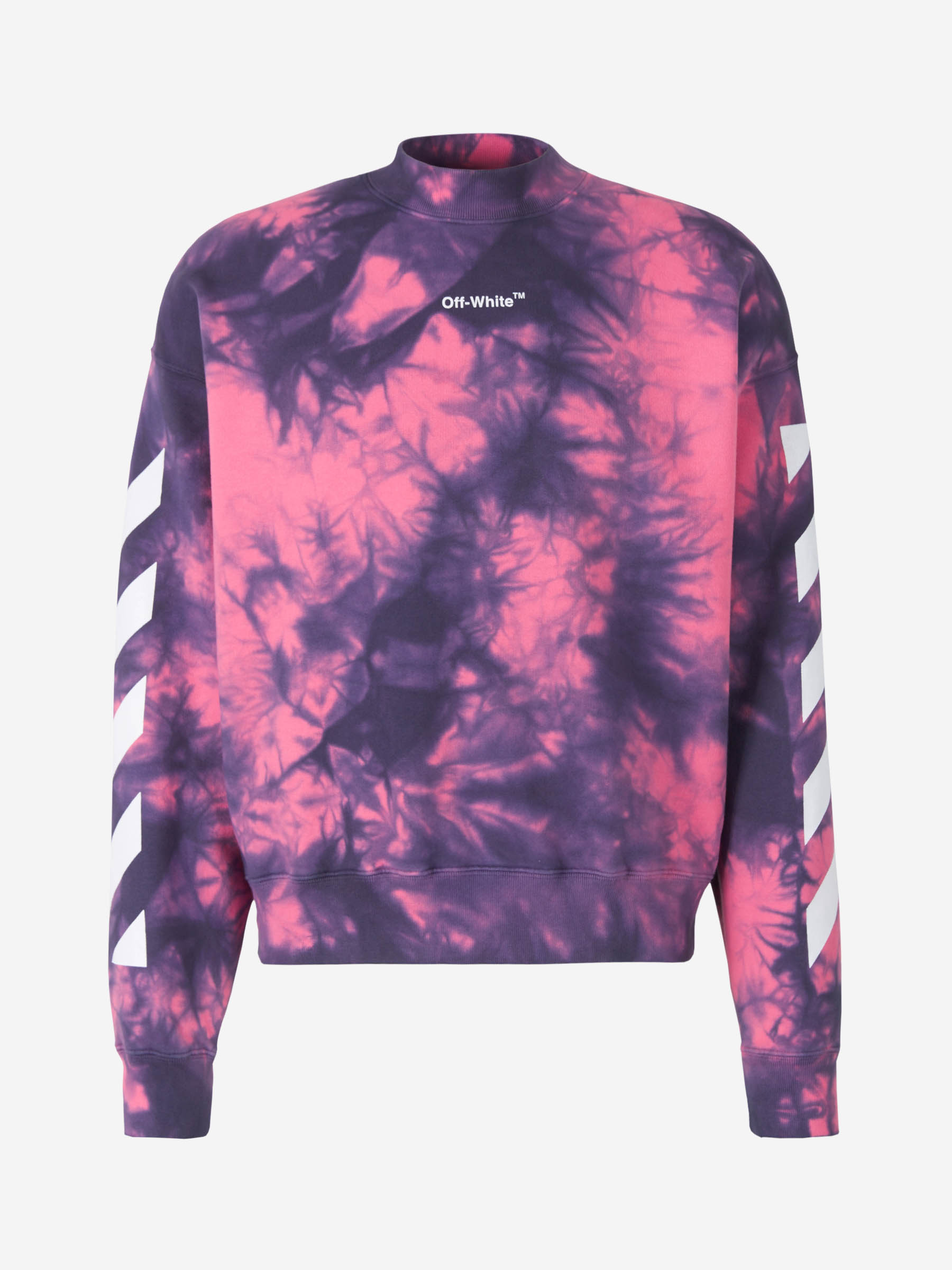 Diag Tie Dye Sweatshirt Off-white оригінал – Купити в Україні – боковий вид