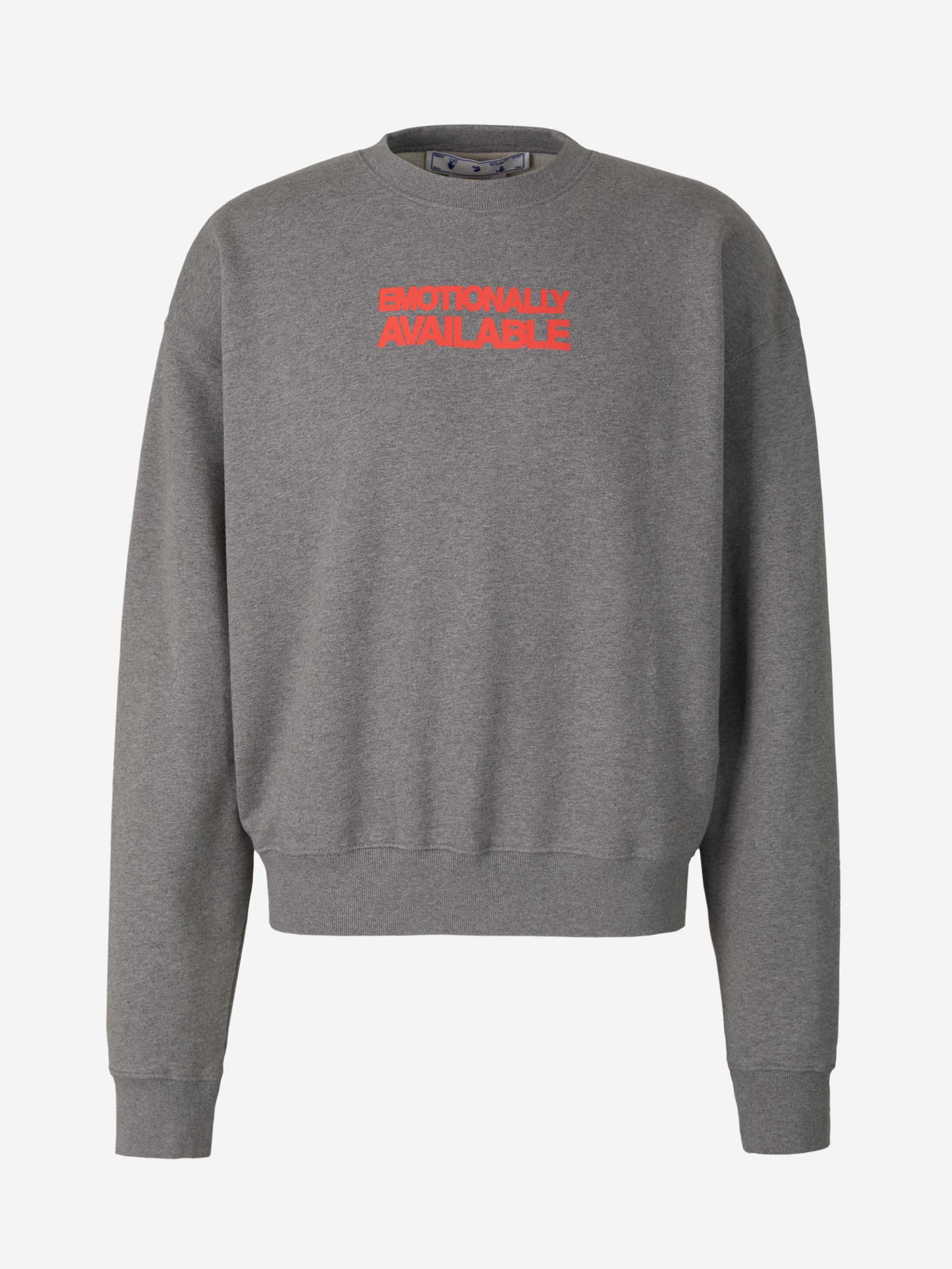 Emotionally Available Sweatshirt Off-white оригінал – Купити в Україні – боковий вид