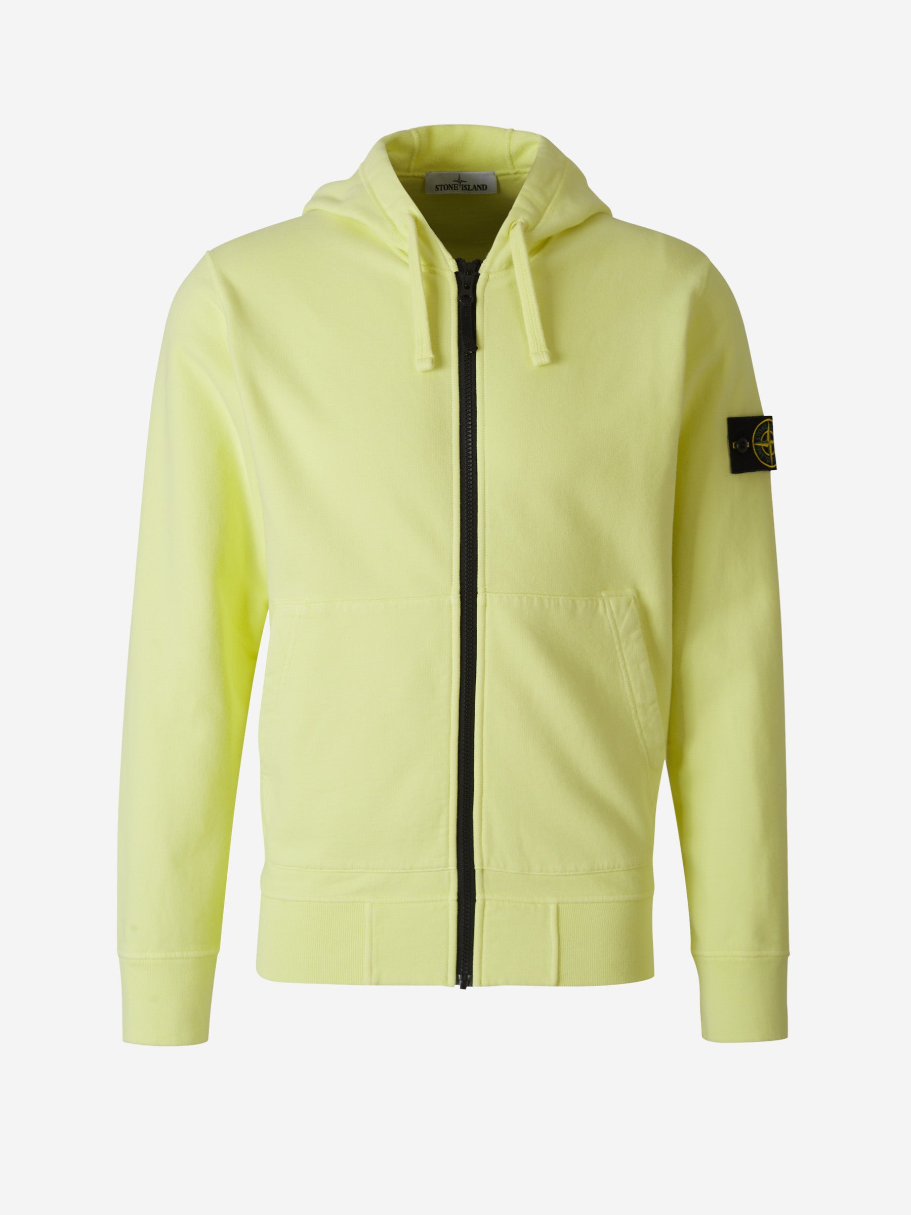Logo Cotton Hoodie Stone island – Гарантія оригінальності – боковий вид