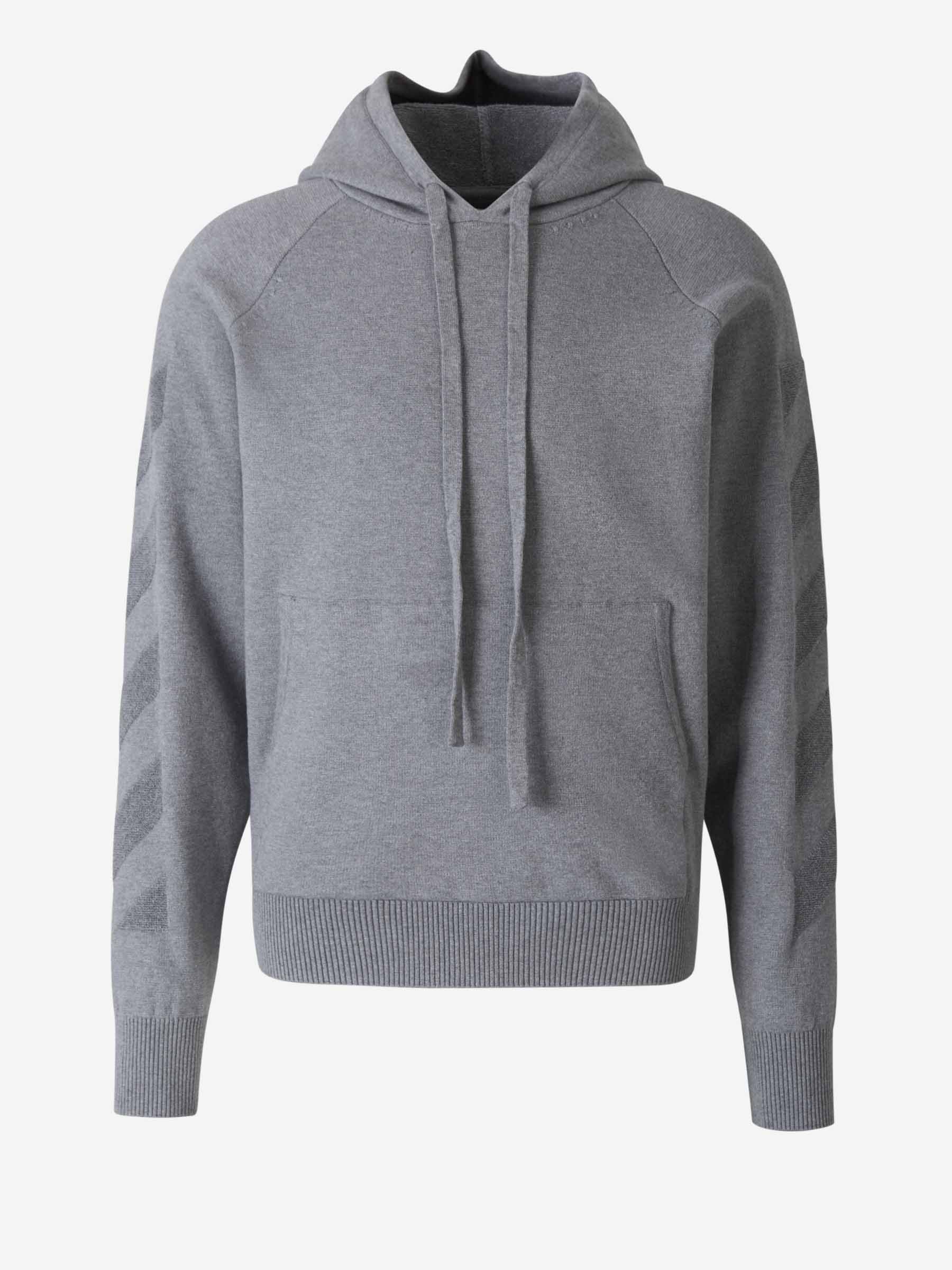 Arrow Diagonals Hoodie Off-white – Гарантія оригінальності – боковий вид