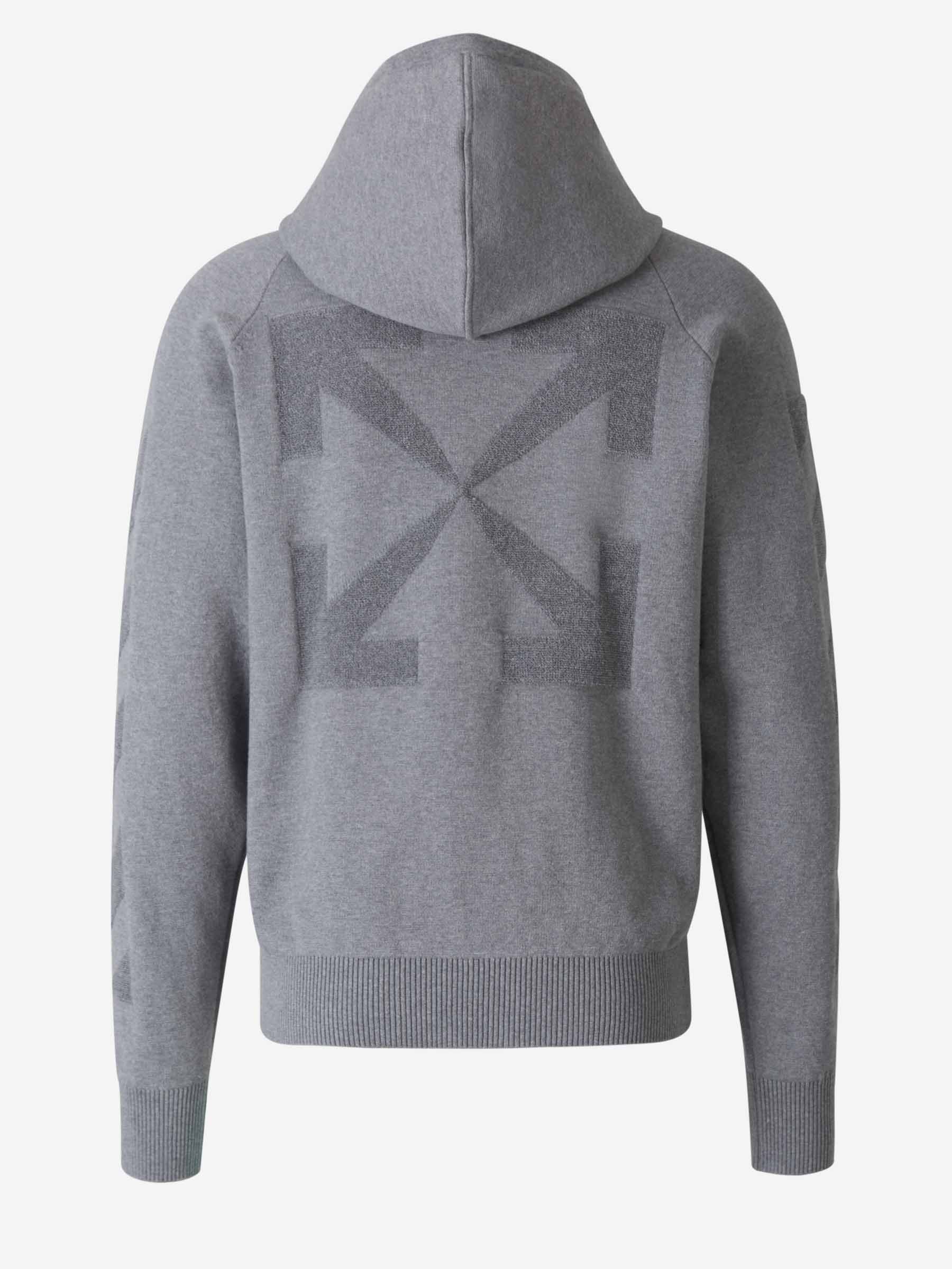 Arrow Diagonals Hoodie Off-white – Гарантія оригінальності – вид ззаду