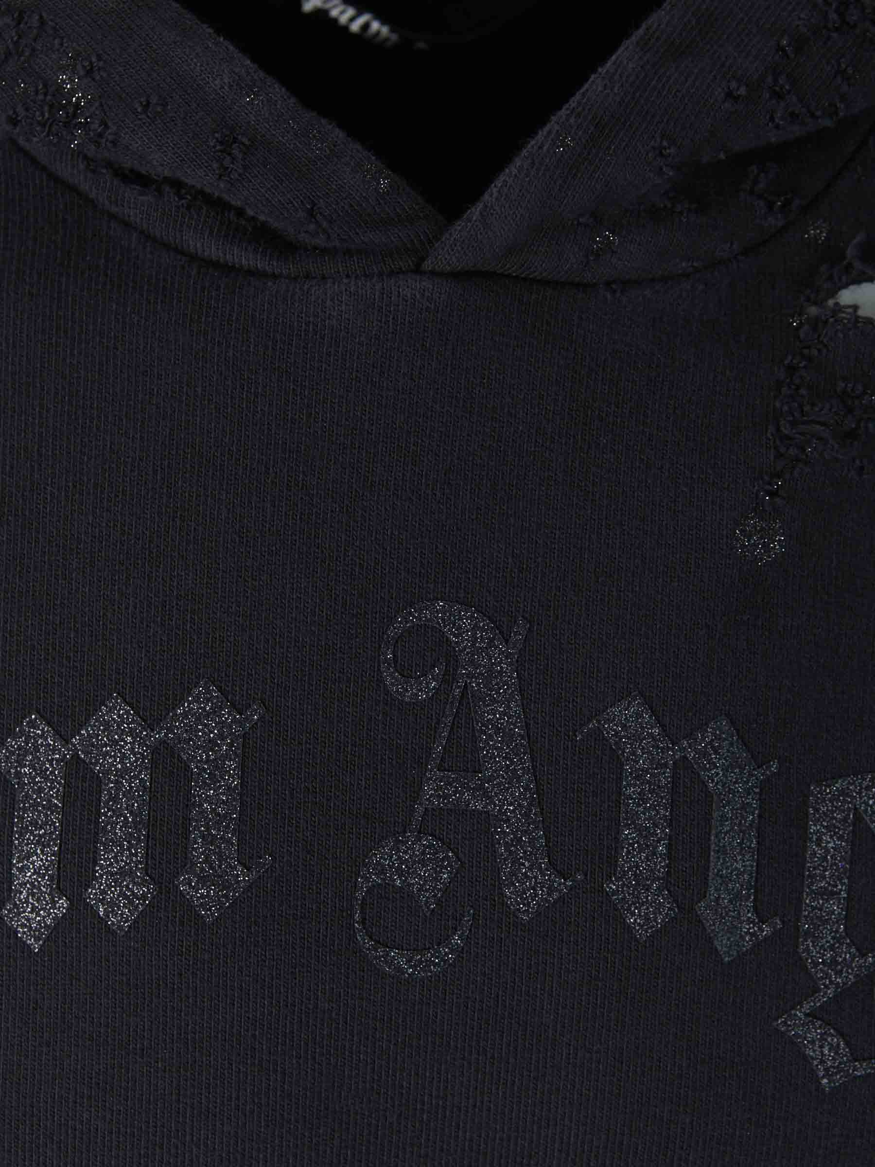 Оригінальна Glitter Logo Hoodie Palm angels – детальний вид