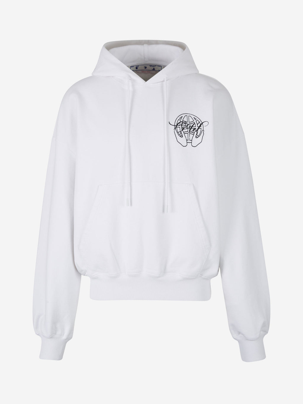 Hands Arrow Hoodie Off-white оригінал – Купити в Україні – боковий вид